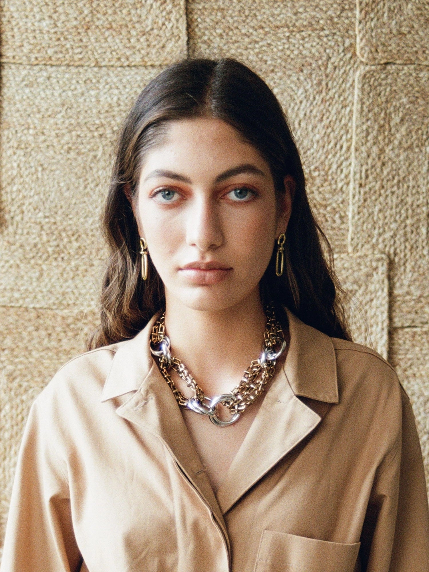 Bette Brass Minimalist Earrings Michelle Ross