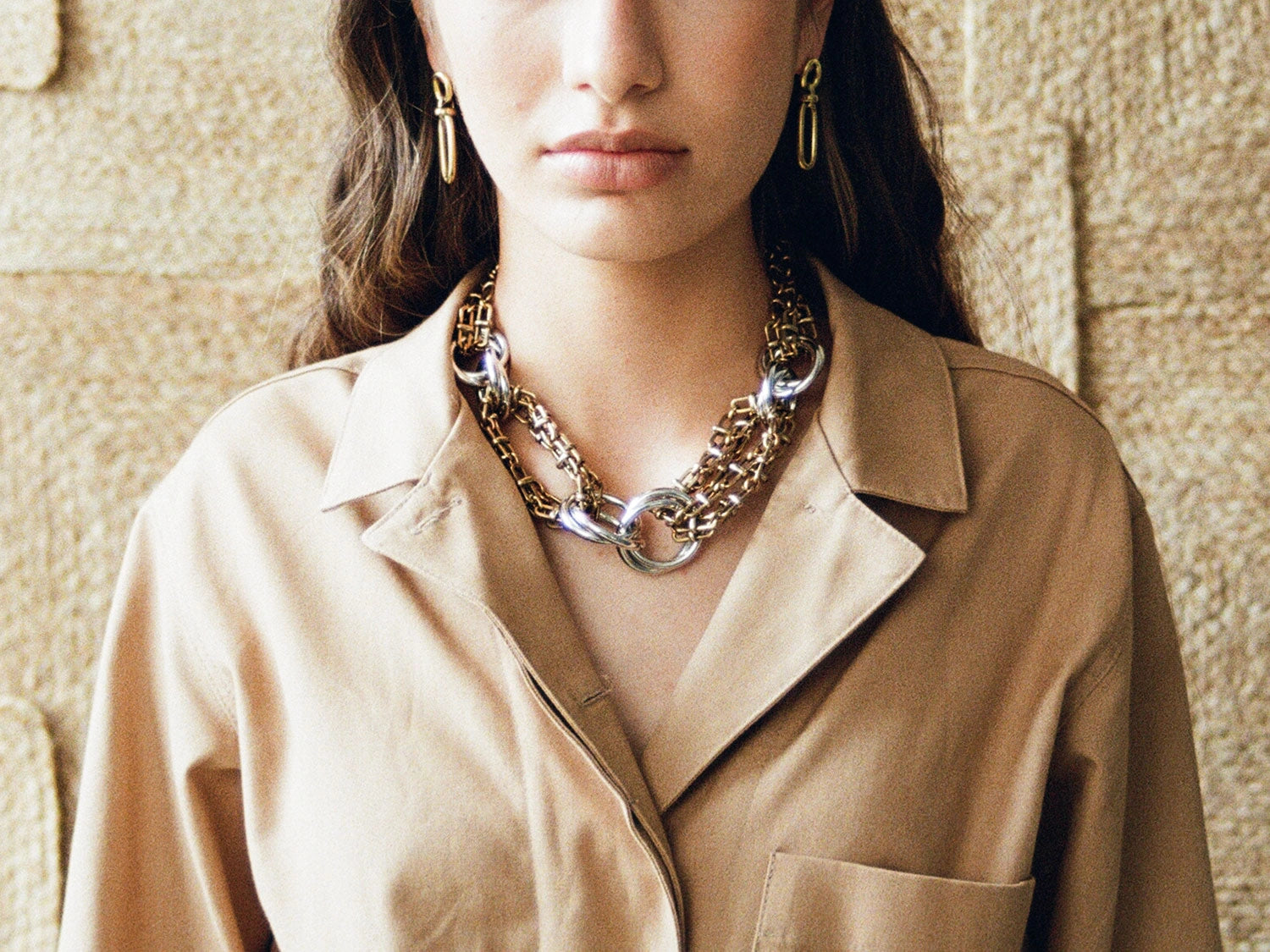 Bette Brass Minimalist Earrings Michelle Ross