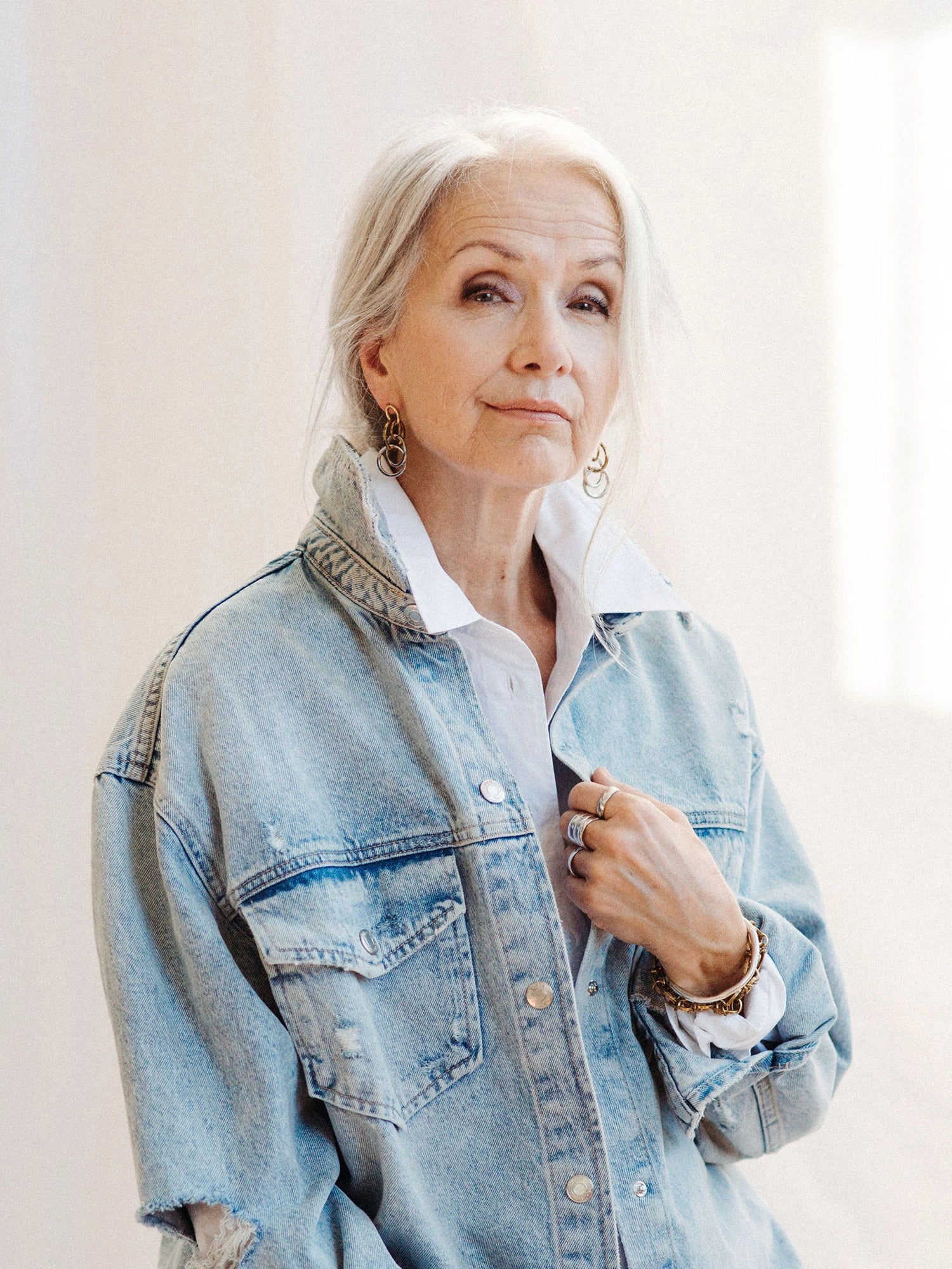 Casson Silver and Brass Two Tone Earrings Michelle Ross