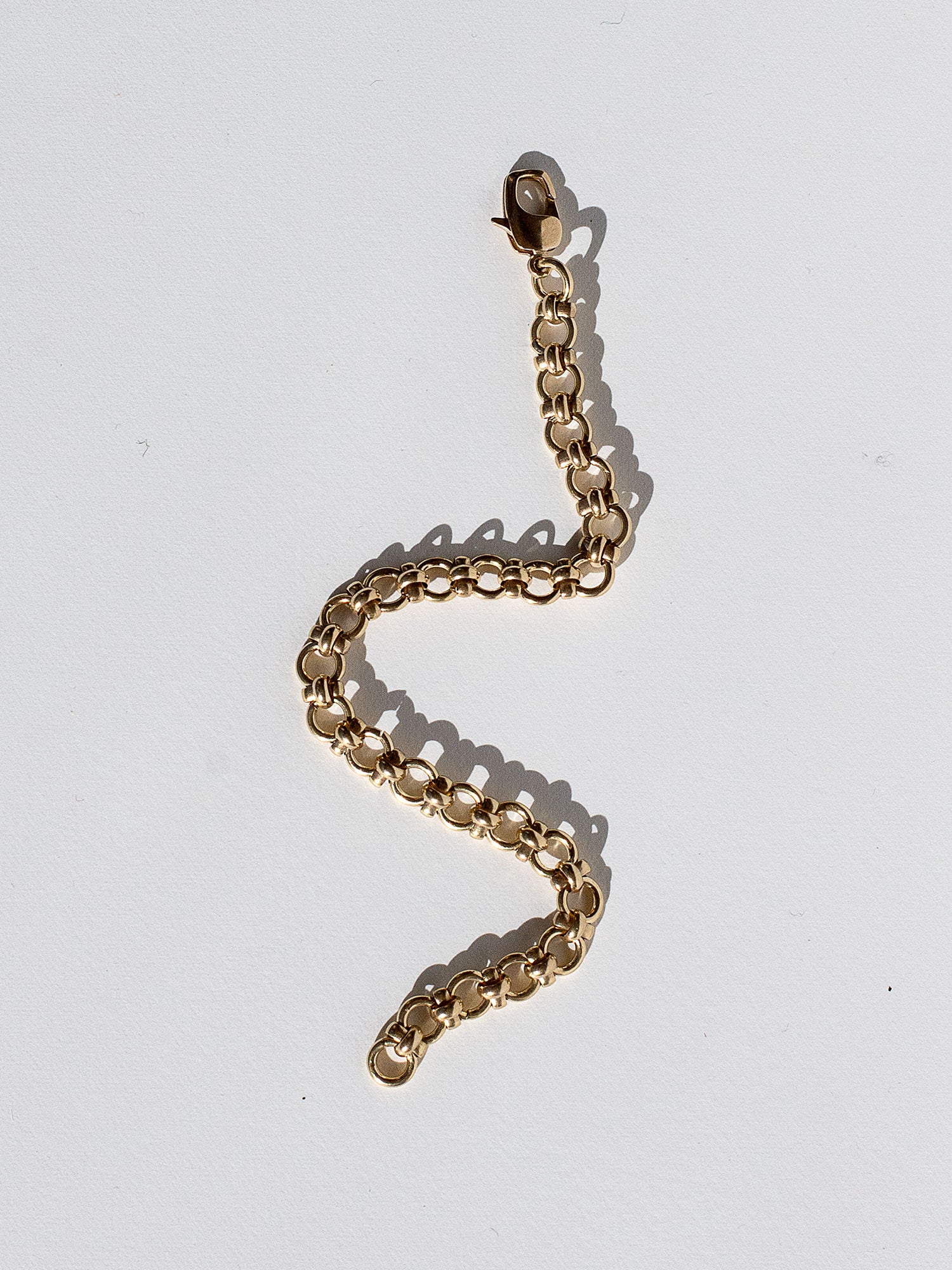 Decorative Brass Chain Bracelet by Michelle Ross