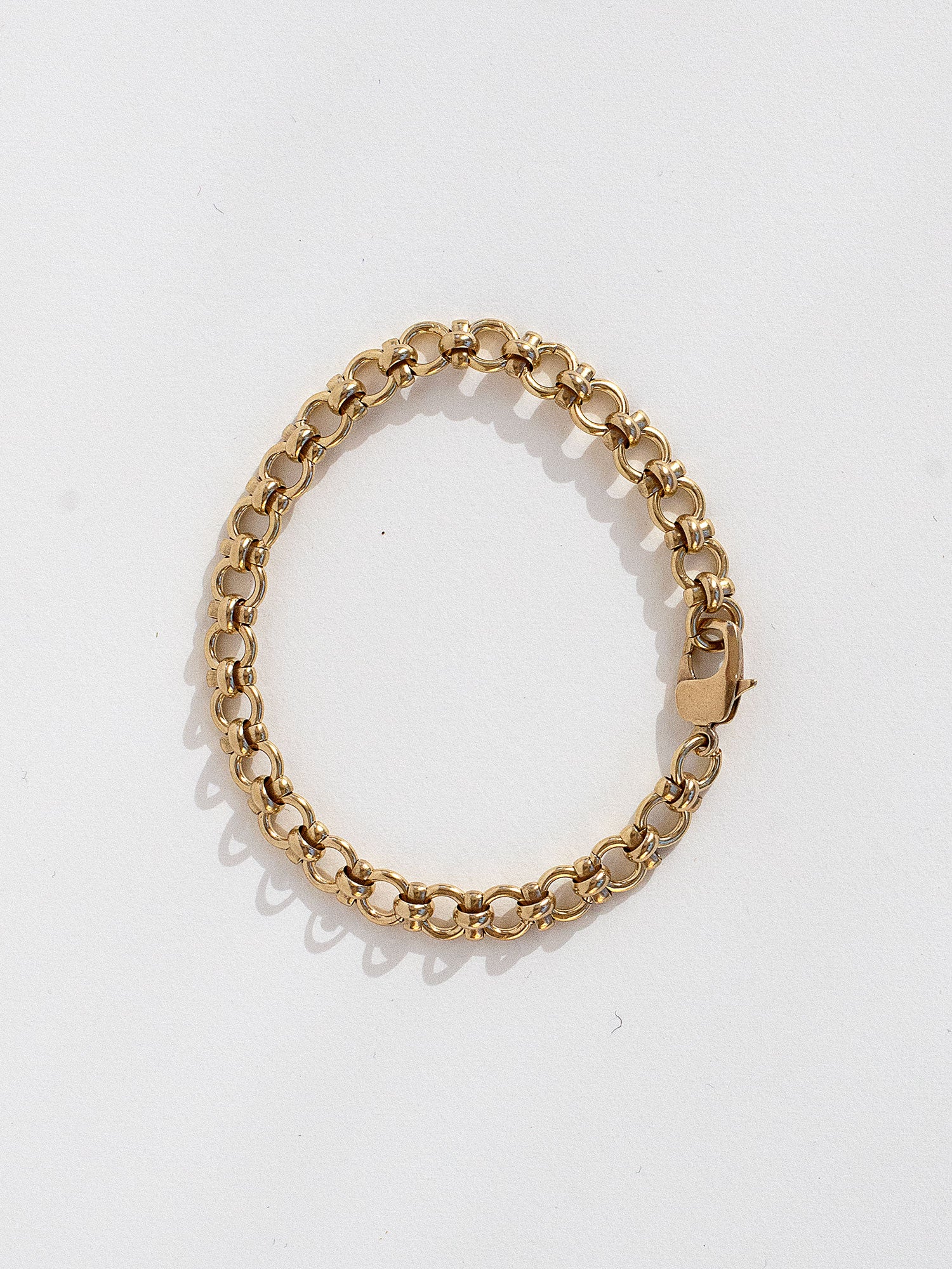 Decorative Brass Chain Bracelet by Michelle Ross