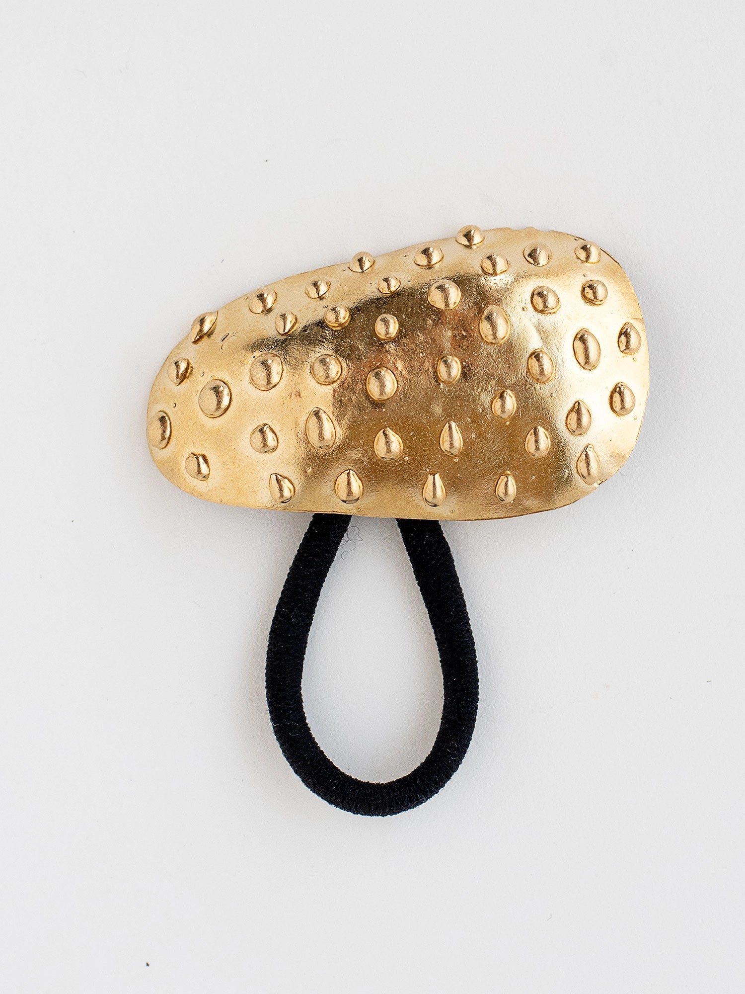 Decorative Large Brass Hair Tie Accessory by Michelle Ross from Toronto Canada