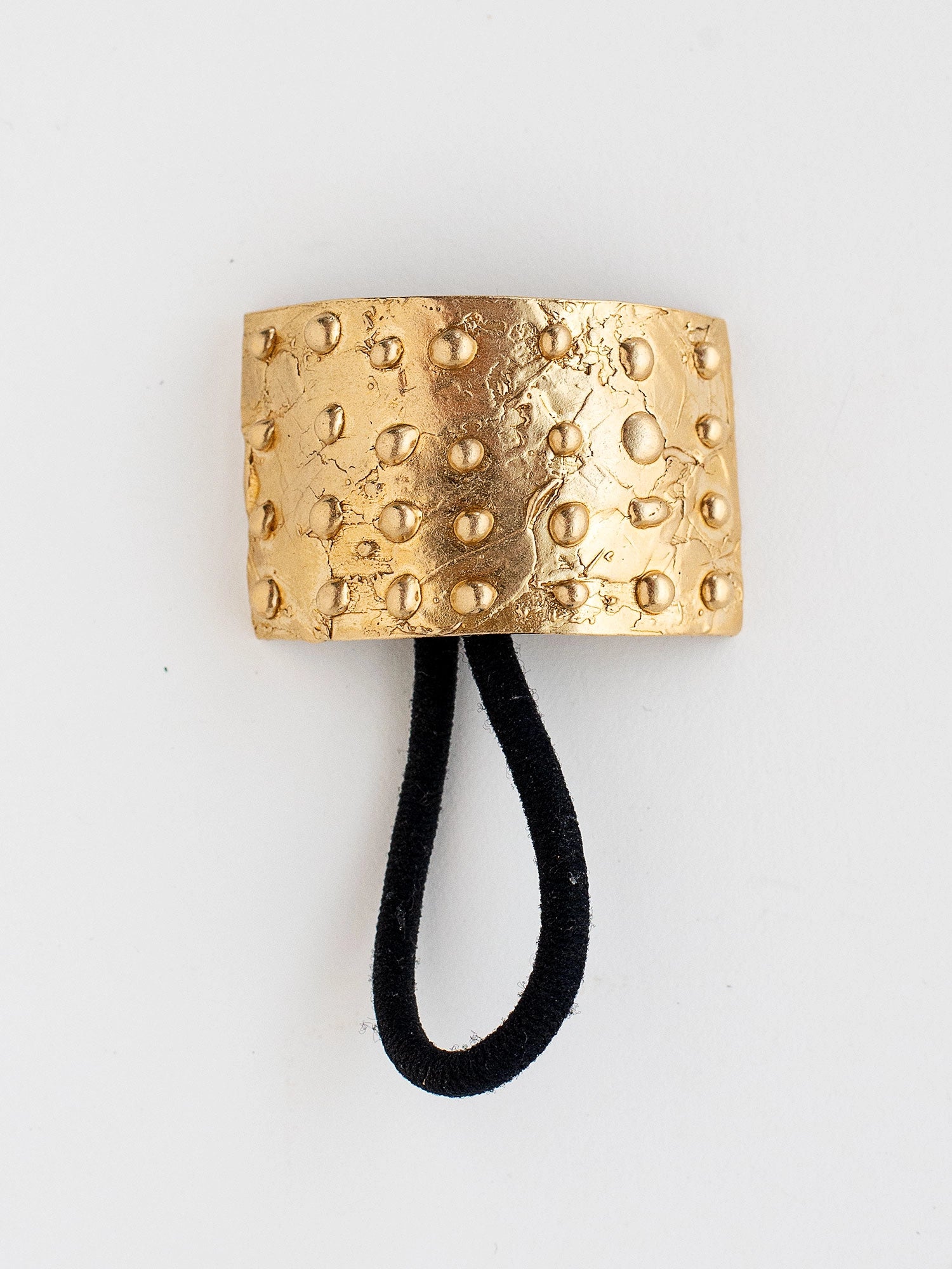 Decorative Large Brass Hair Tie Accessory by Michelle Ross from Toronto Canada