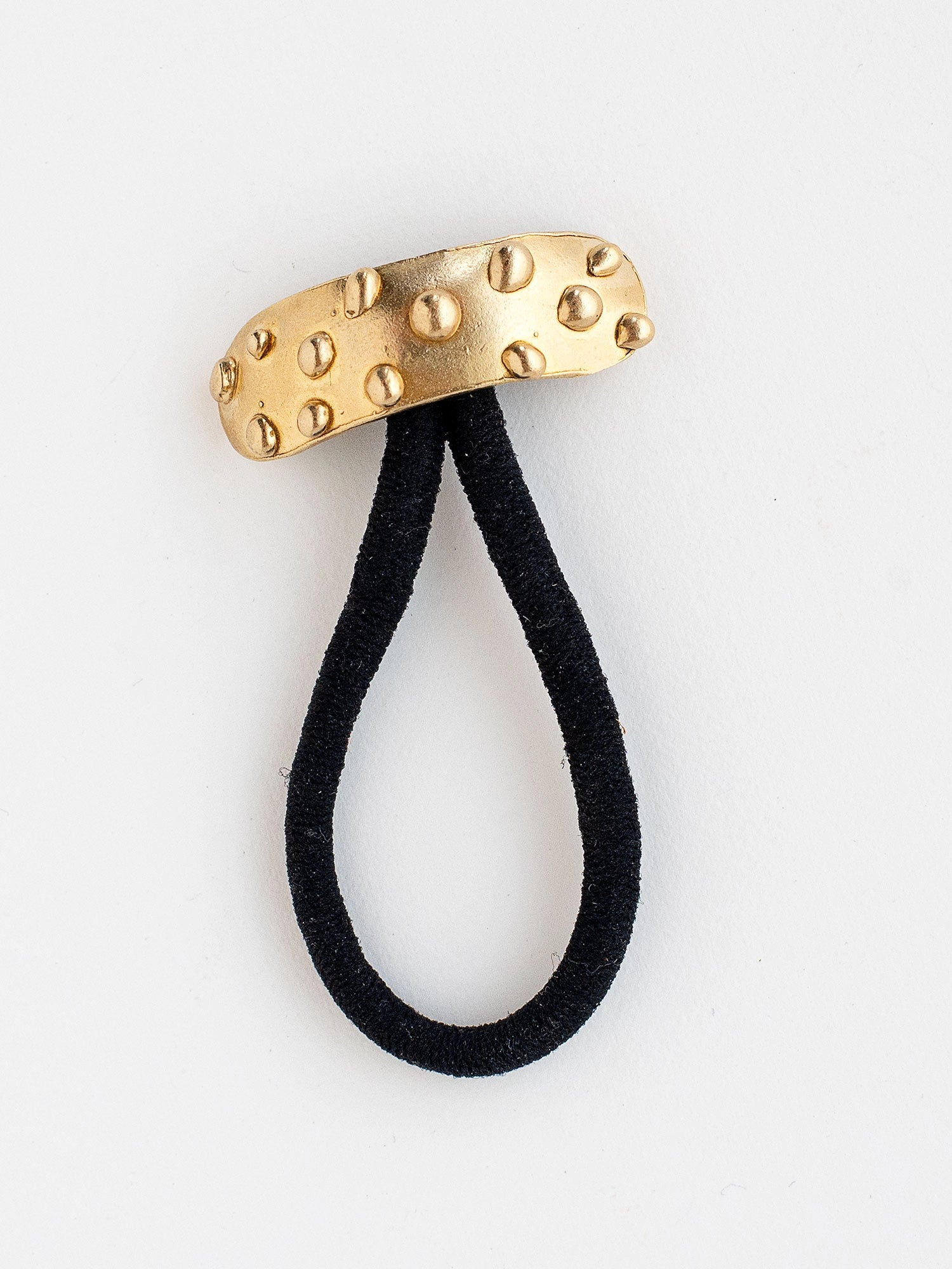 Decorative Small Brass Hair Tie Accessory by Michelle Ross from Toronto Canada