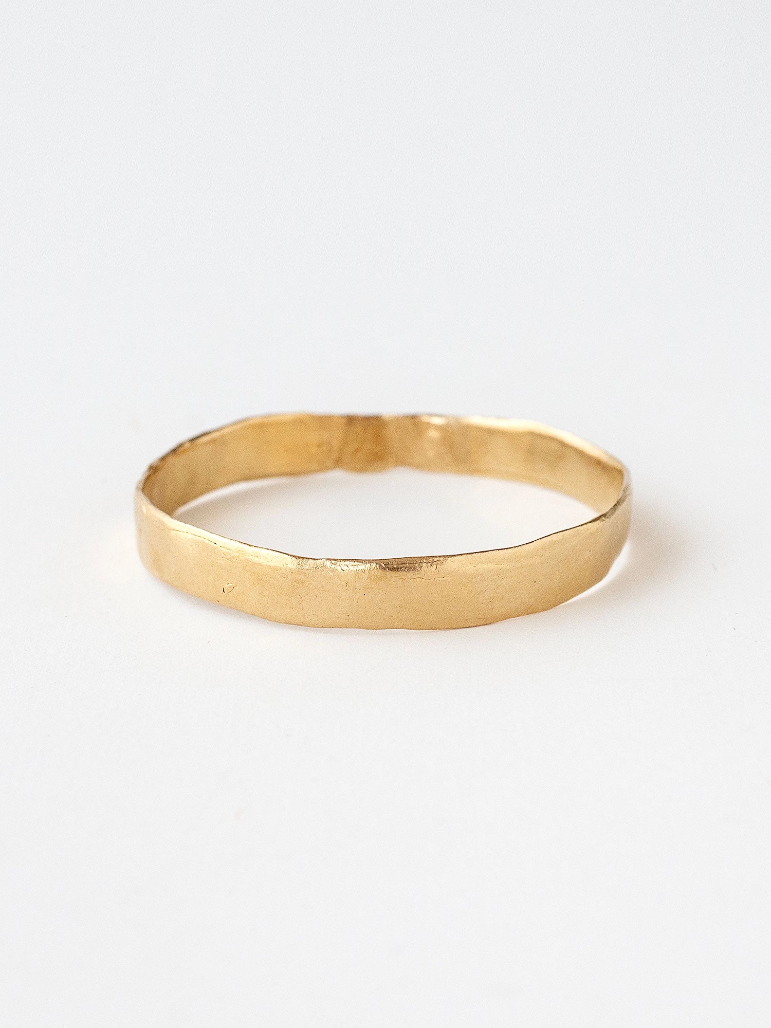 Femi Narrow Handmade Solid Brass Bangle Bracelet by Michelle Ross