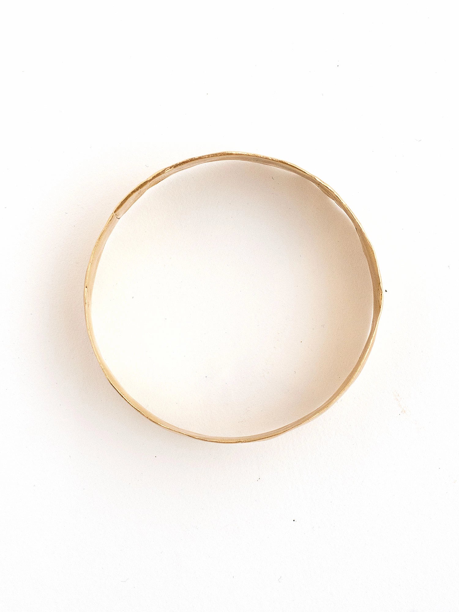 Femi Wide Handmade Solid Brass Bangle Bracelet by Michelle Ross
