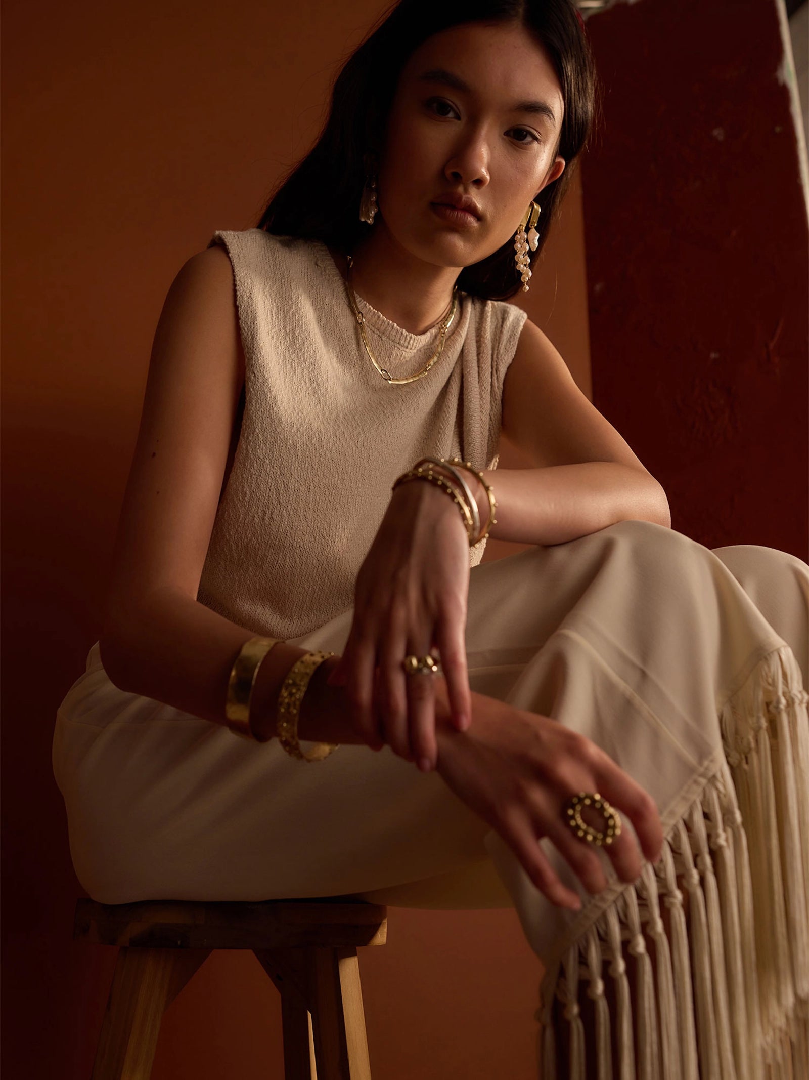 Helly Handmade Solid Brass Collar Necklace by Michelle Ross Toronto