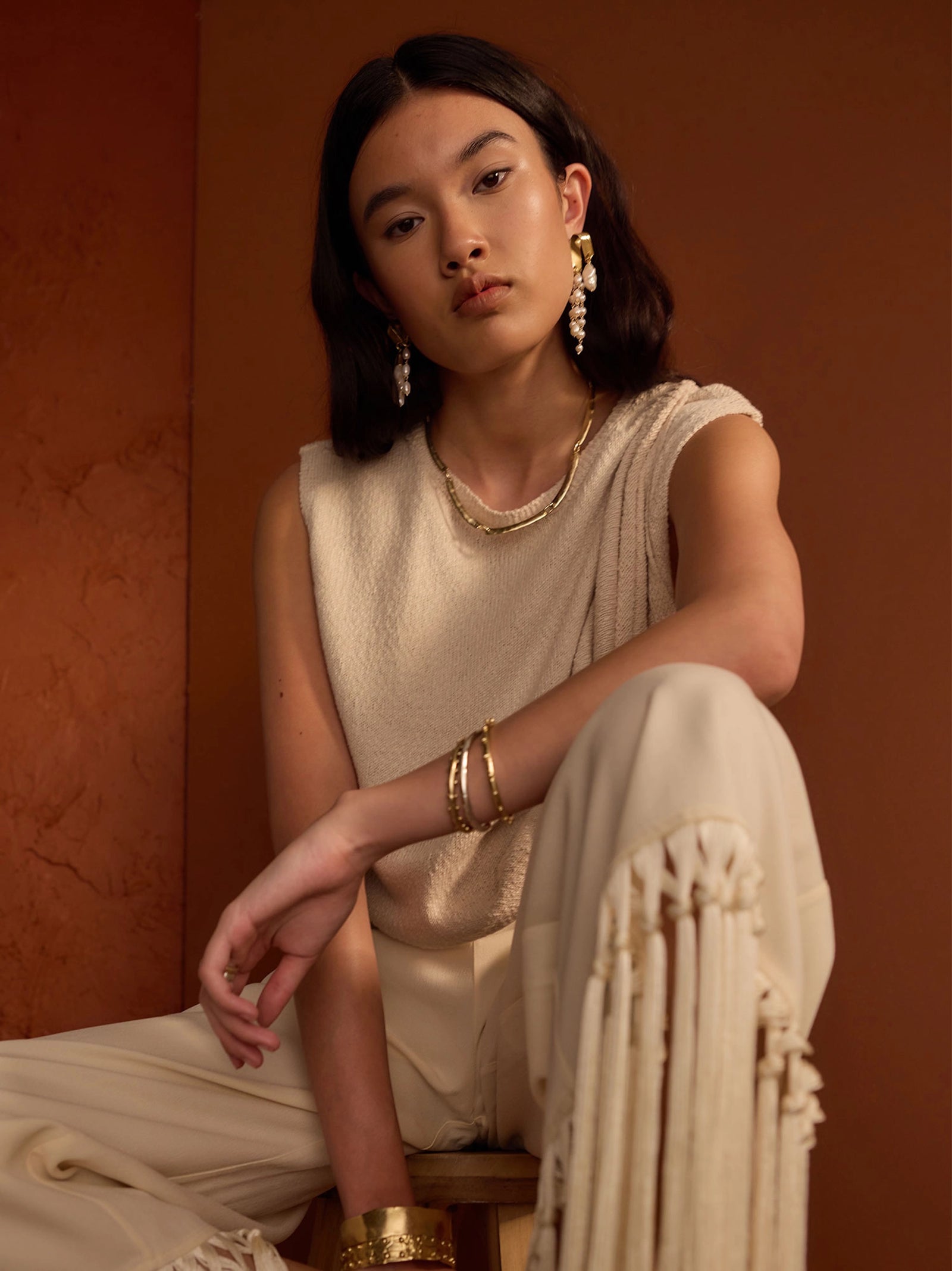 Helly Handmade Solid Brass Collar Necklace by Michelle Ross Toronto