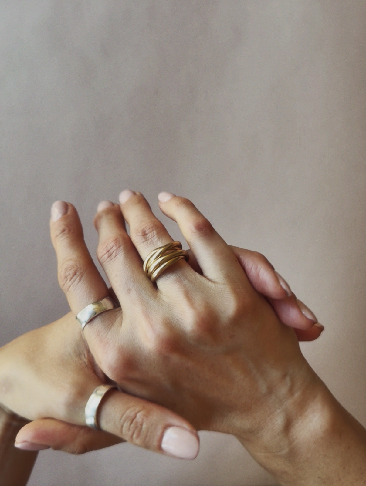 SASS (BRASS) MEDIUM XI RING