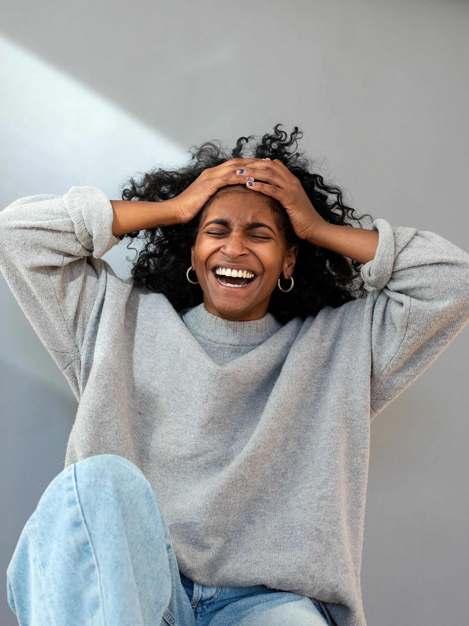 Klaire Twisted Brass Hoop Earrings Michelle Ross