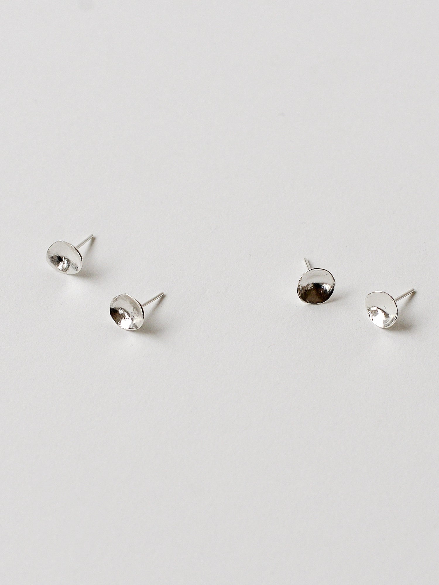 Koppa Delicate Silver Stud Earrings Michelle Ross