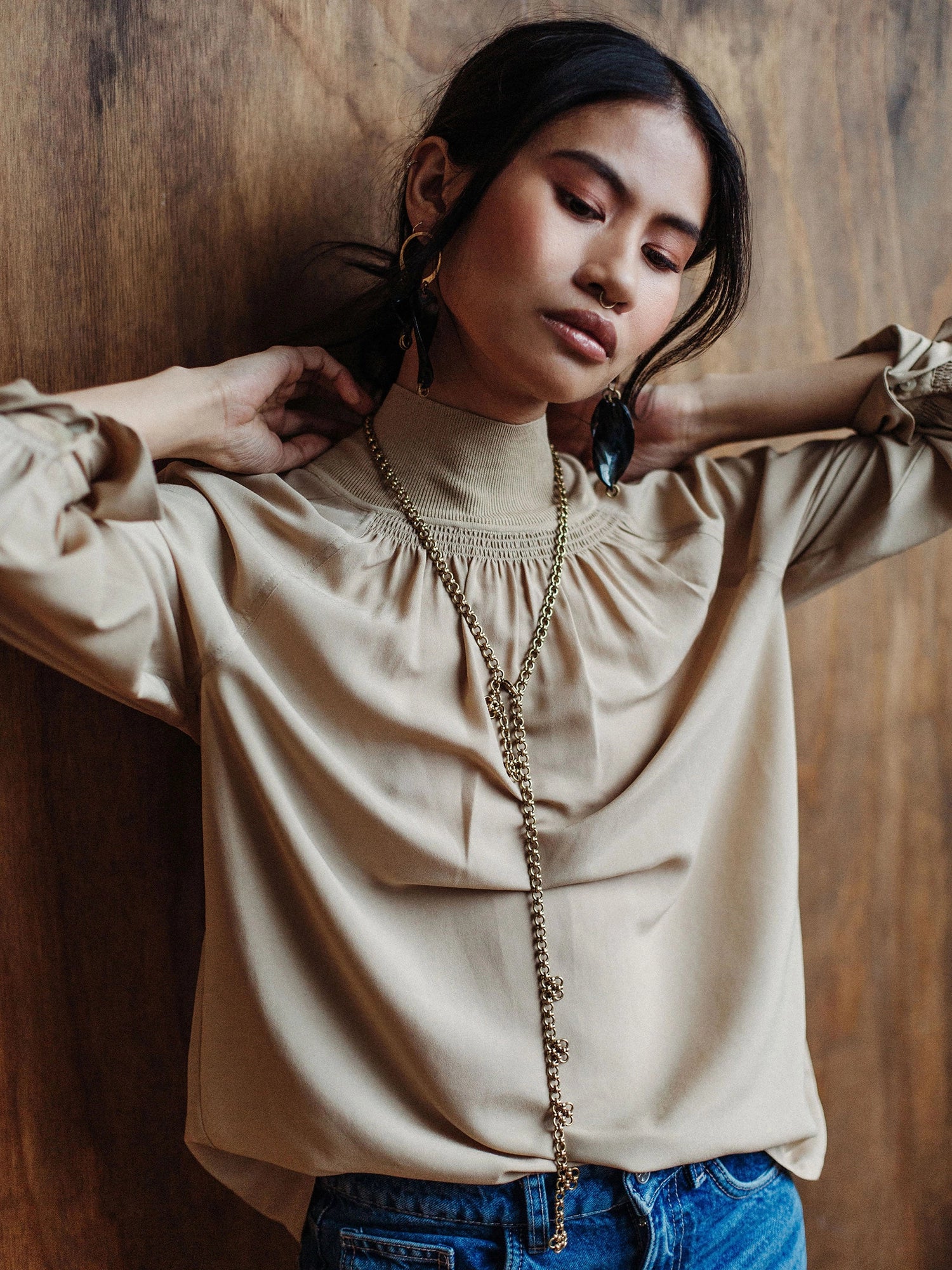 Mele Brass Chain Necklace Michelle Ross