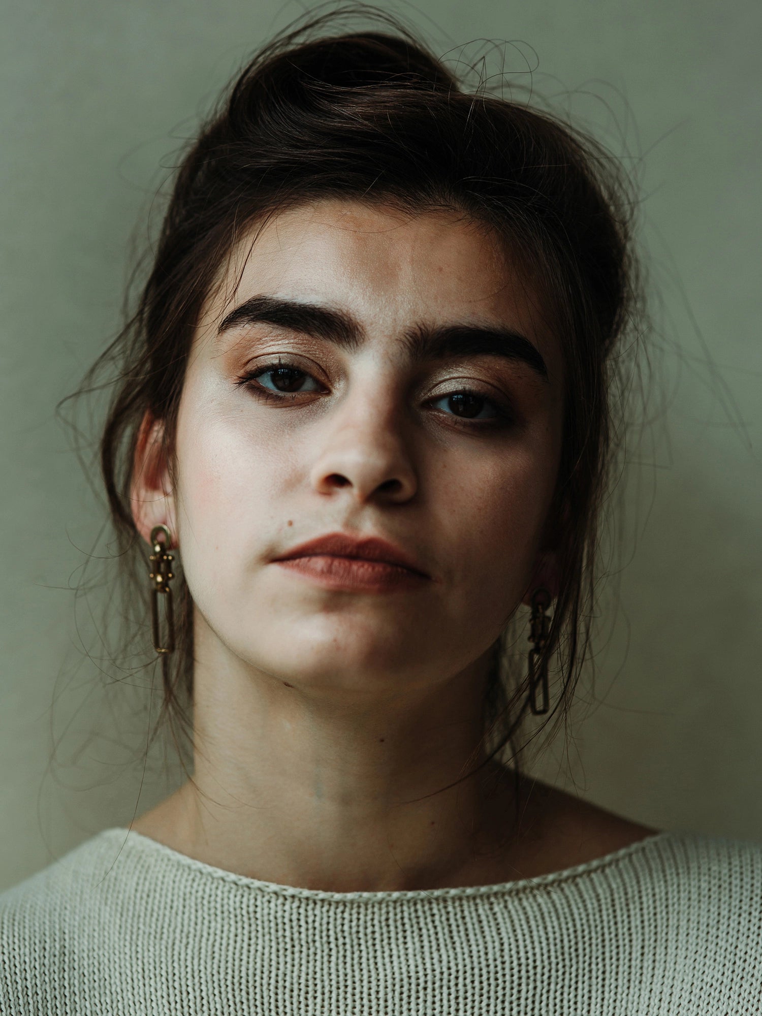 Ali Brass Minimalist Everyday Chain Earrings Michelle Ross