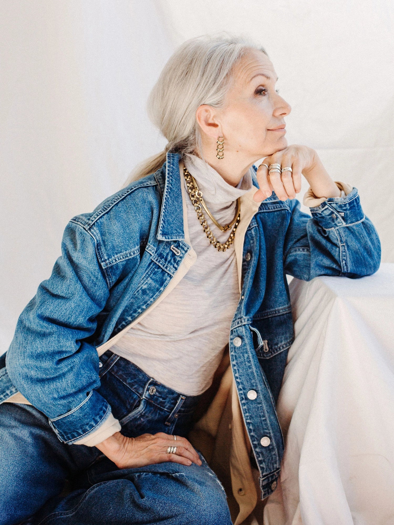 Ario Solid Brass Collar Necklace Michelle Ross