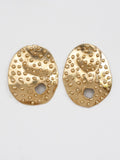 Naia Artistic Brass Statement Earrings by Michelle Ross