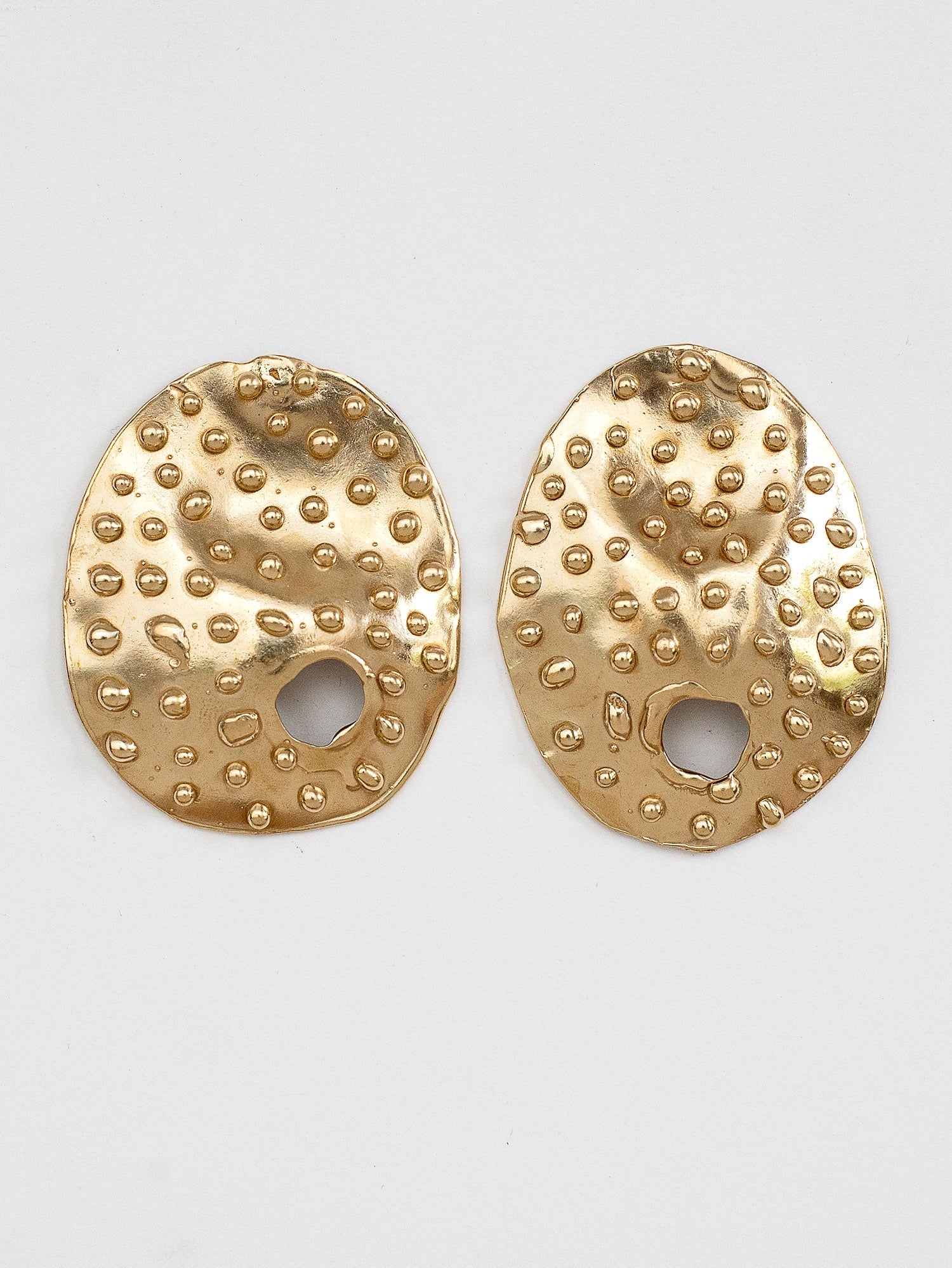 Naia Artistic Brass Statement Earrings by Michelle Ross