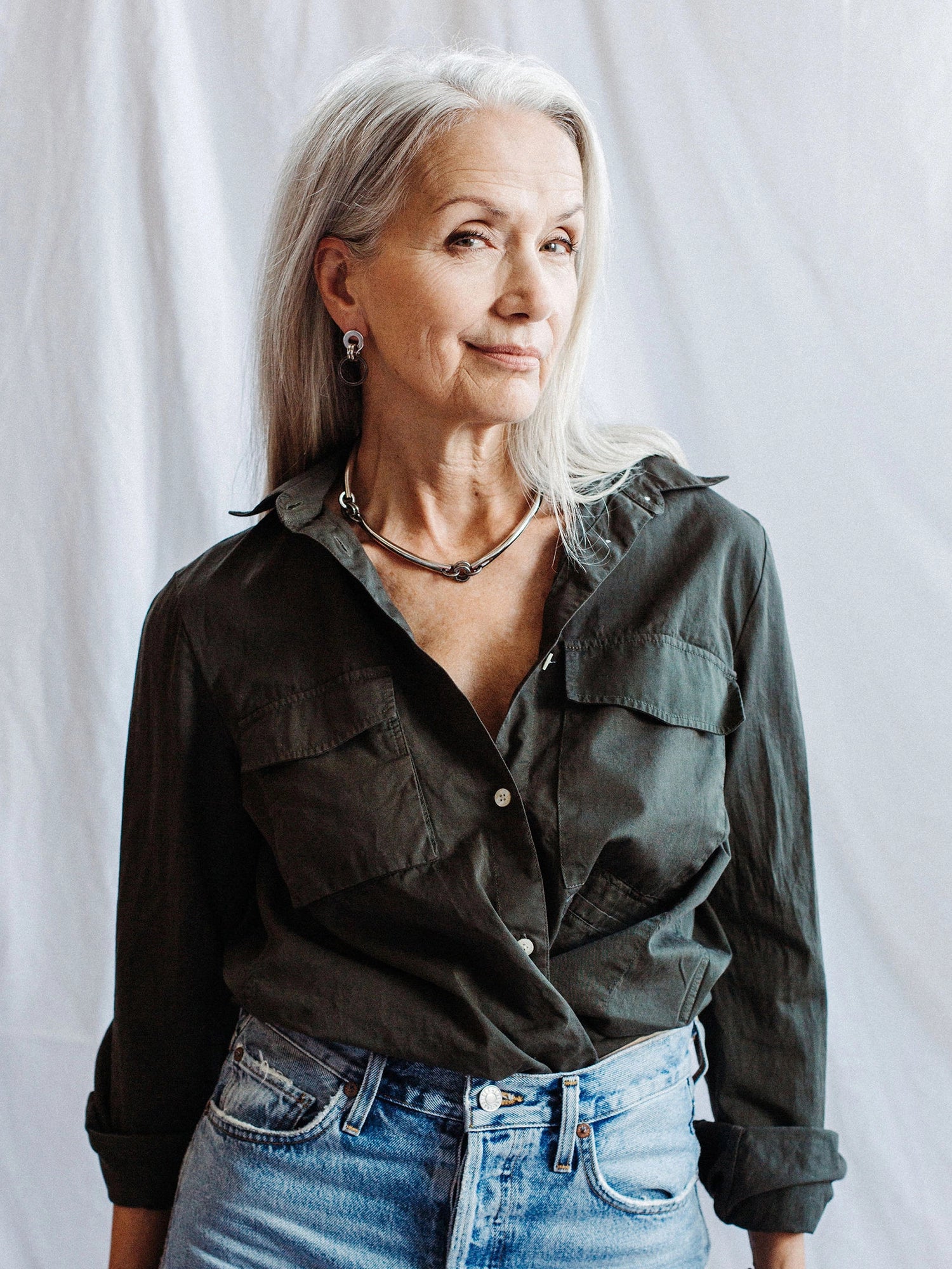 Nola Silver Minimalist Earrings Michelle Ross