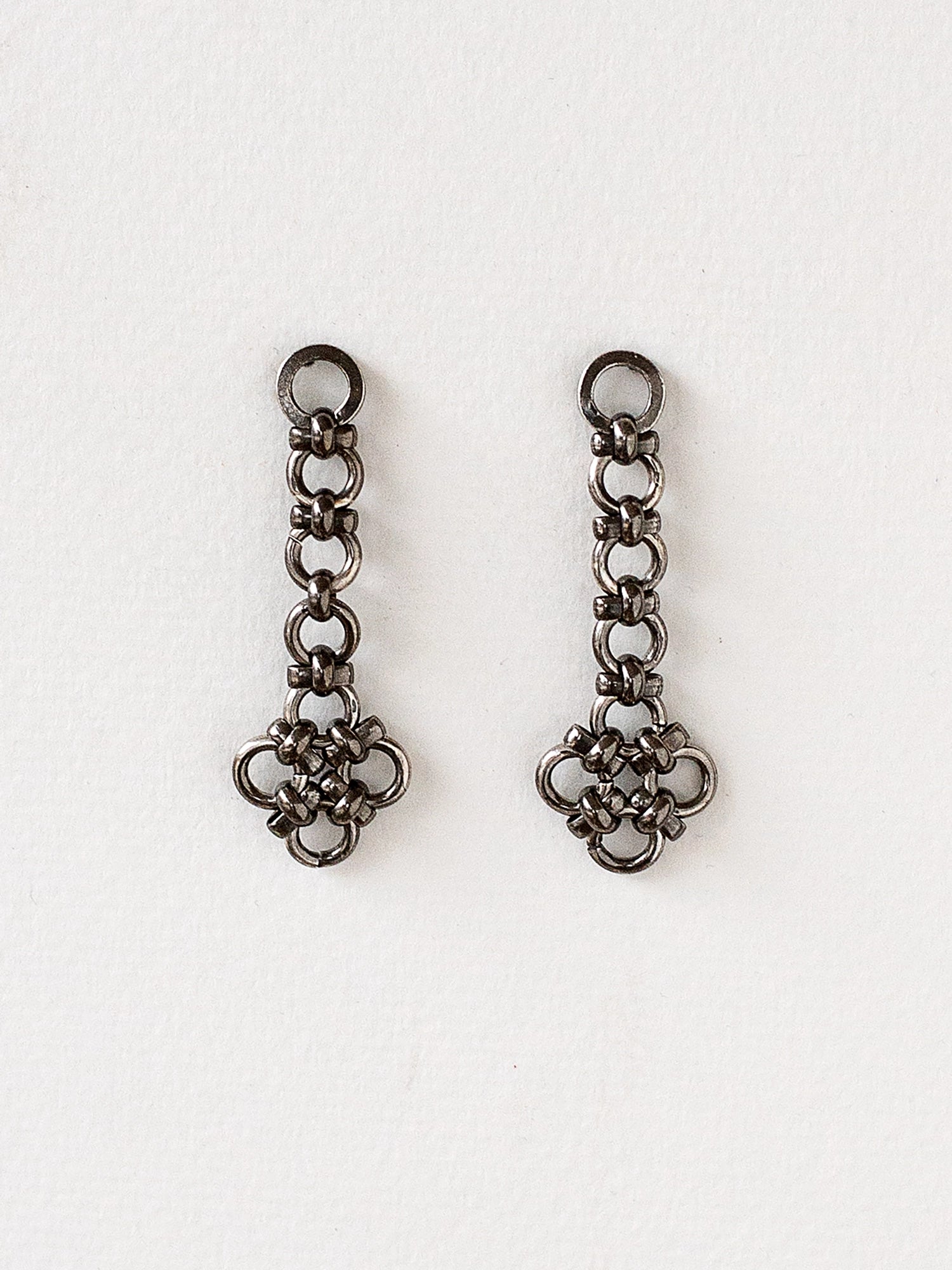 Orit Silver Chain Earrings Michelle Ross