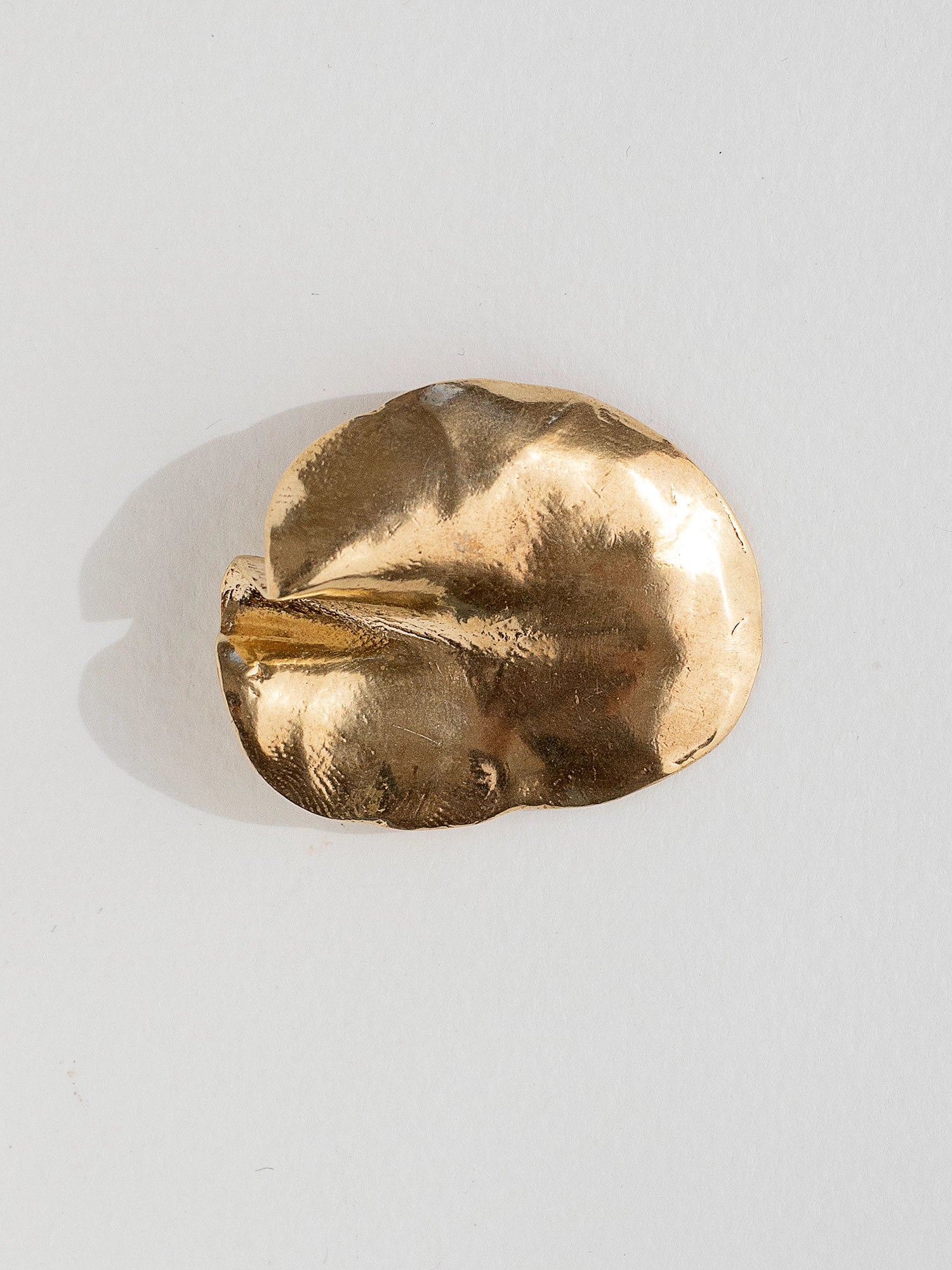 a sculptural brass statement ring by Canadian Jewelry designer Michelle Ross