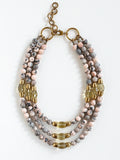Sandia Pink Zebra Jasper and Lemon Quartz Michelle Ross