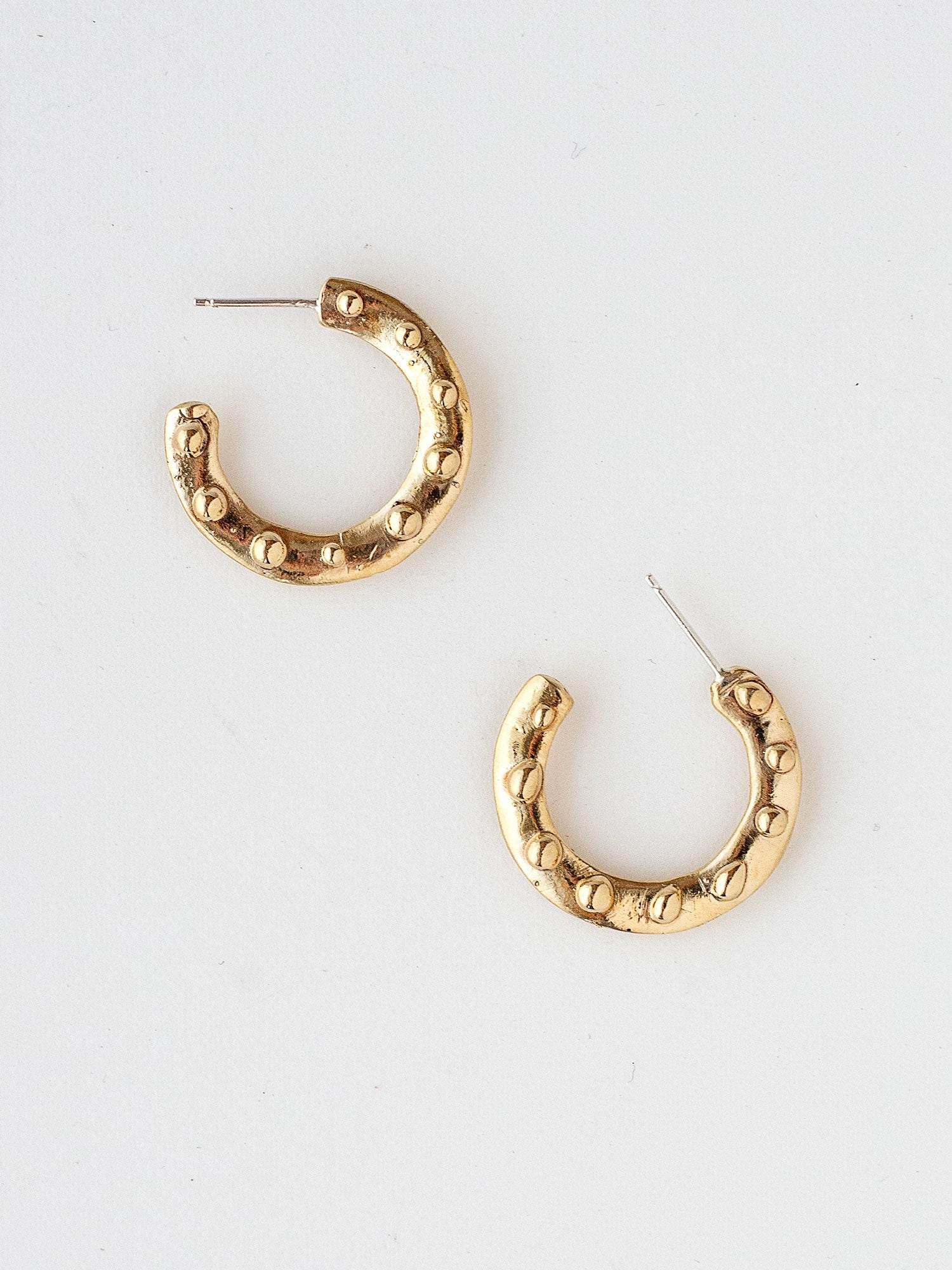 Uri Brass Thin Hoop Earrings by Michelle Ross