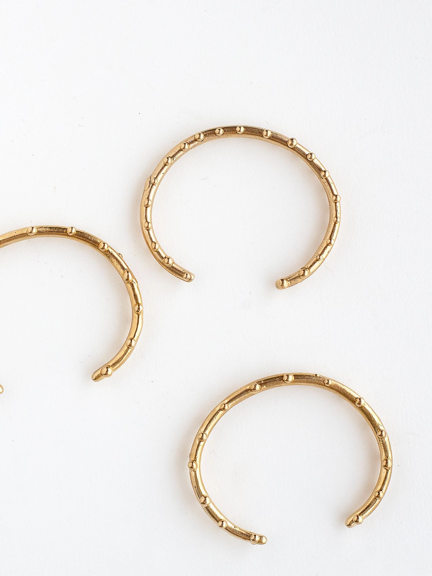 Uffi Thin Decorative Solid Brass Bangle Bracelet handmade by Michelle Ross