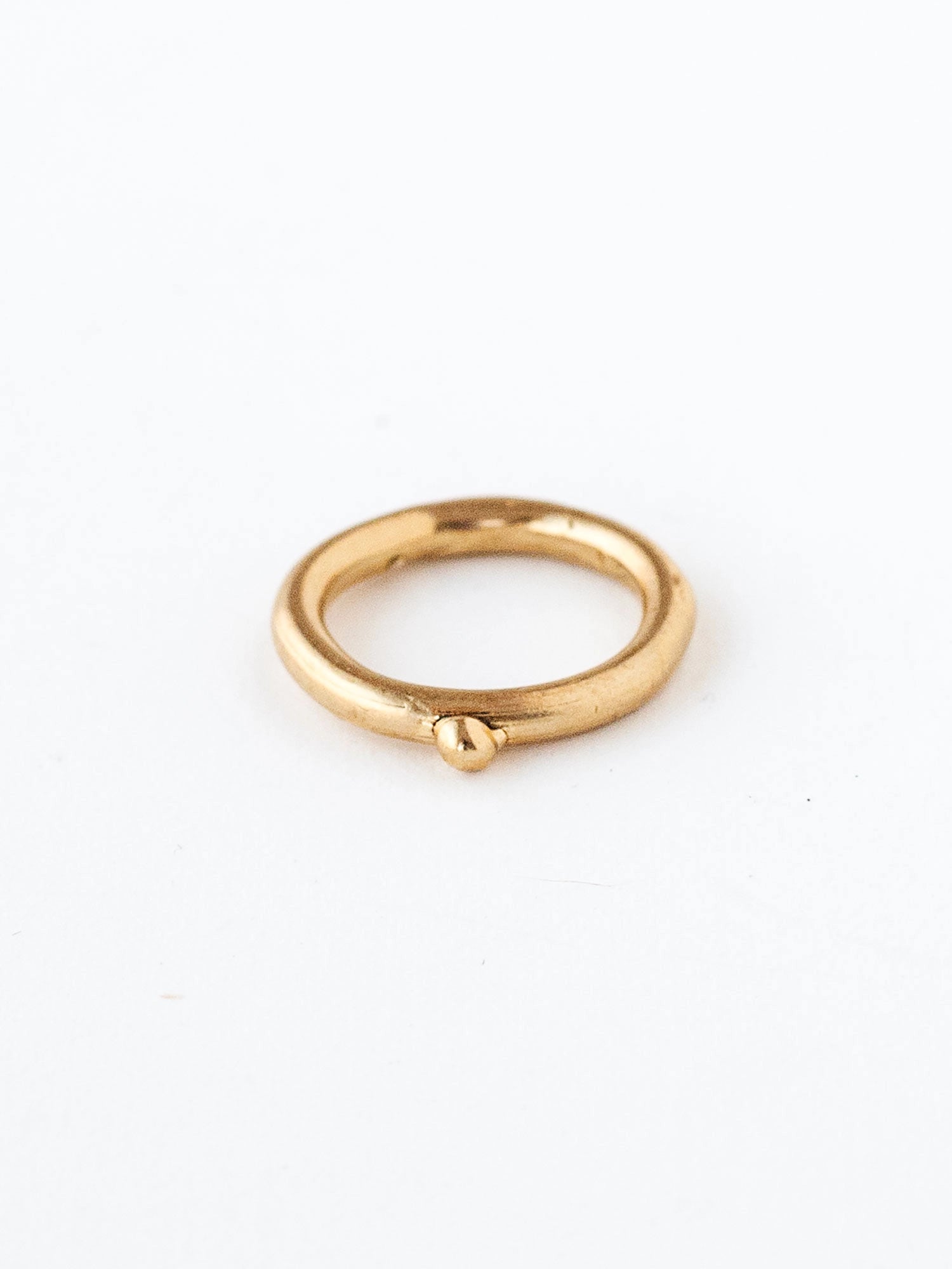 Minimalist Handmade Brass Ring by Michelle Ross