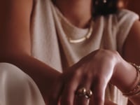 Lys Handmade Solid Brass Wide Bangle Bracelet by Michelle Ross