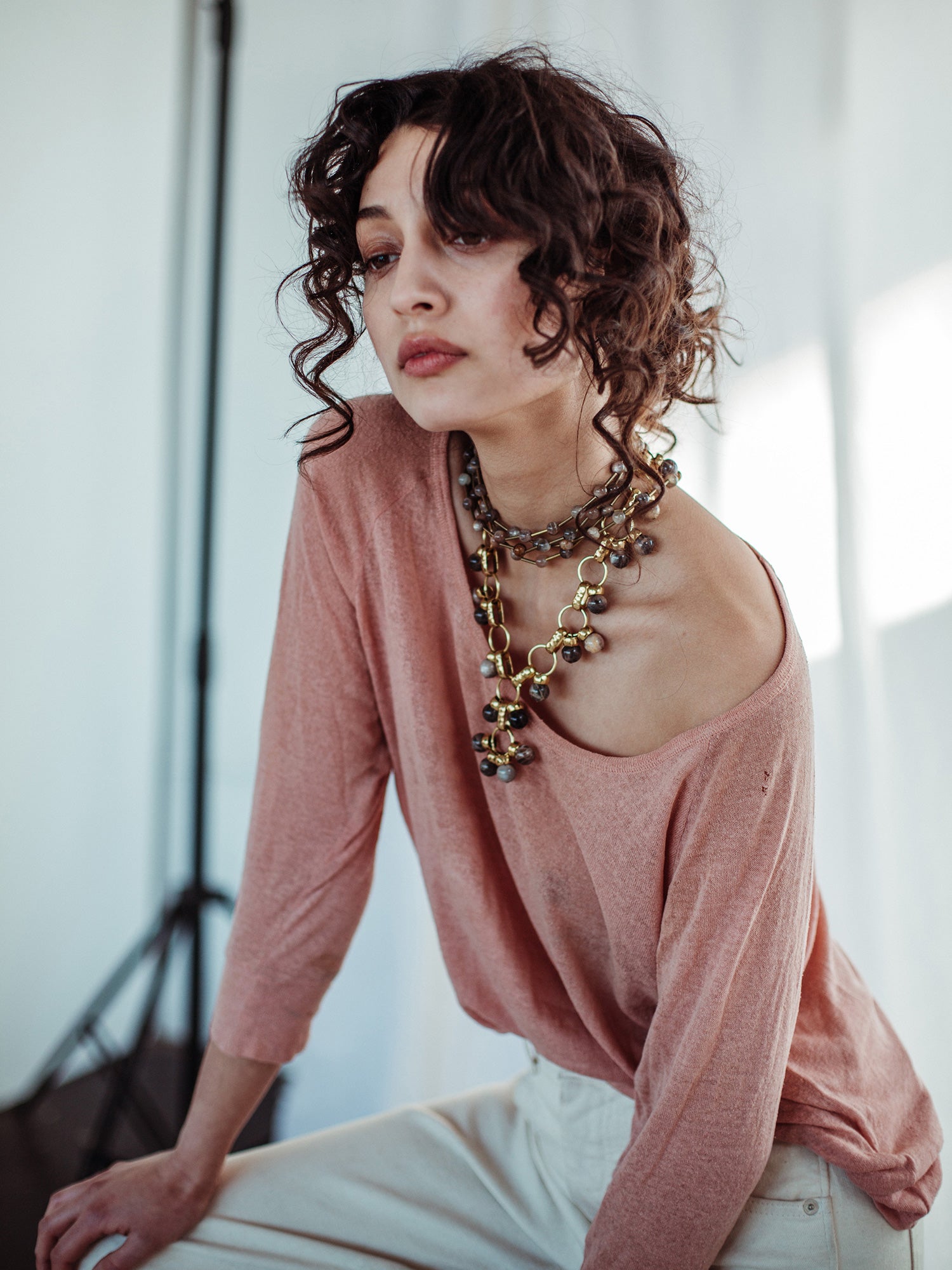 LILIAM (AQUAMARINE) NECKLACE