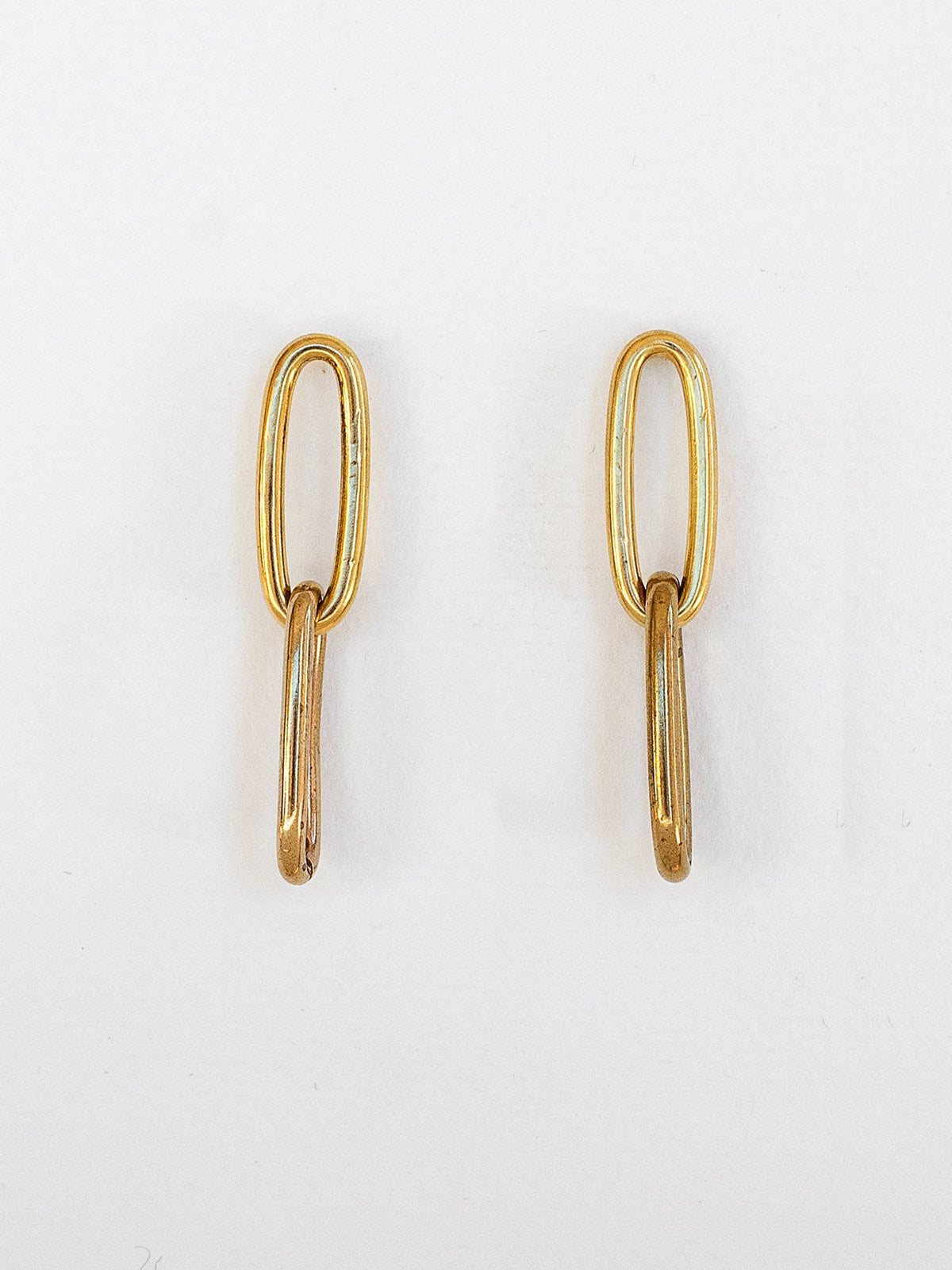 Minimalist Earrings in Brass