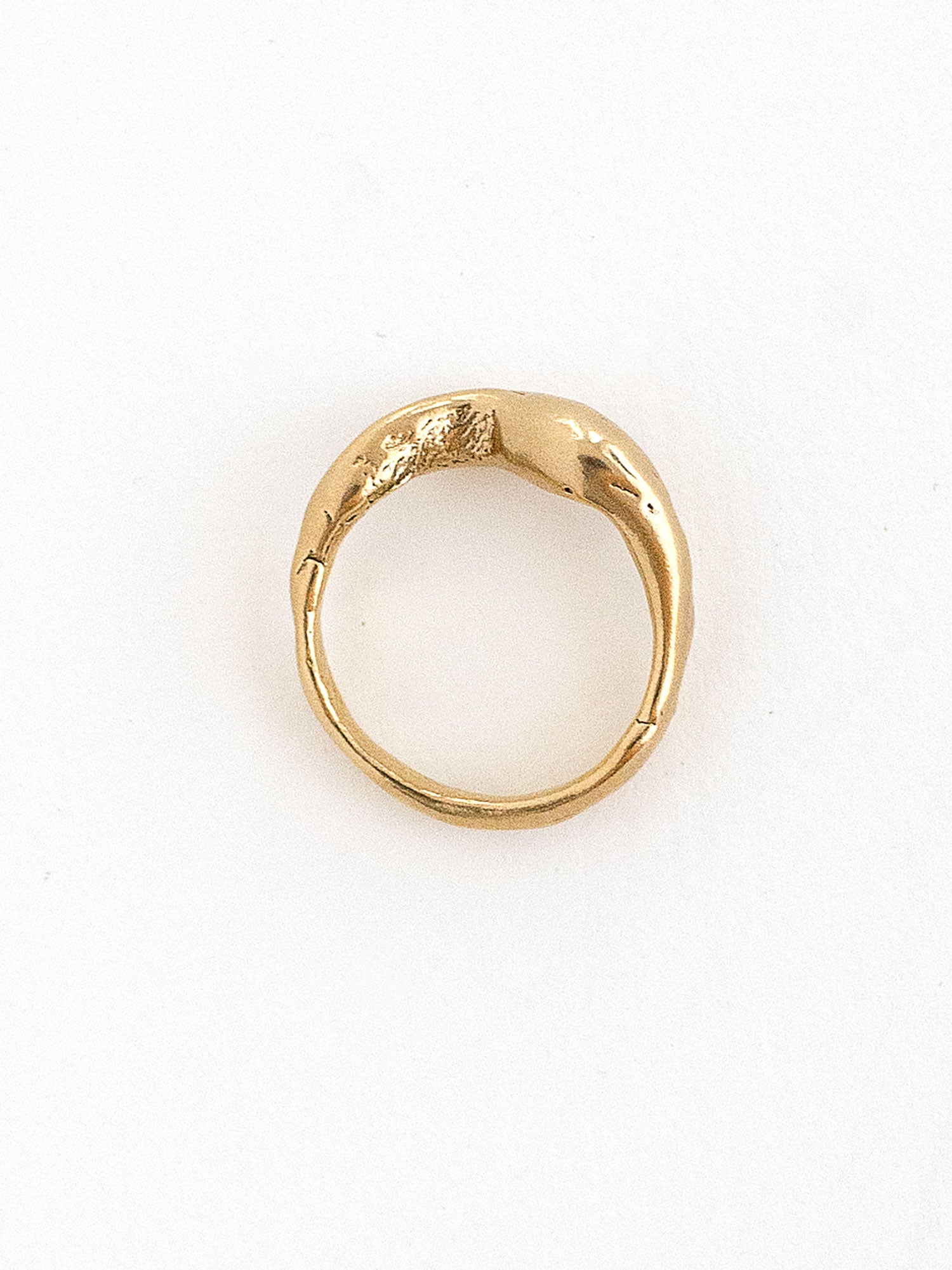 Handmade Brass Sculptural Ring by Michelle Ross Toronto