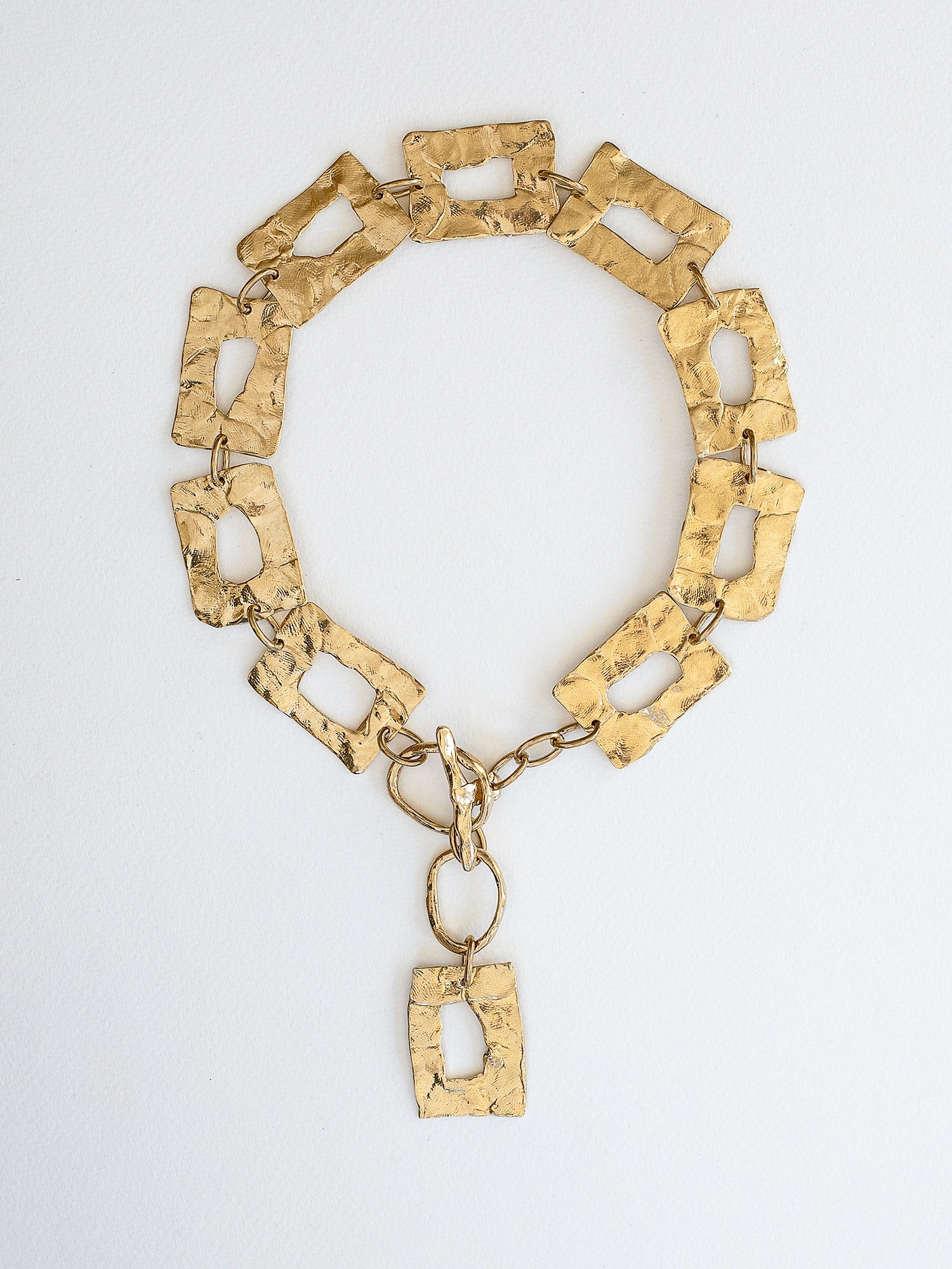 Agnus Handmade Brass Statement Necklace Michelle Ross