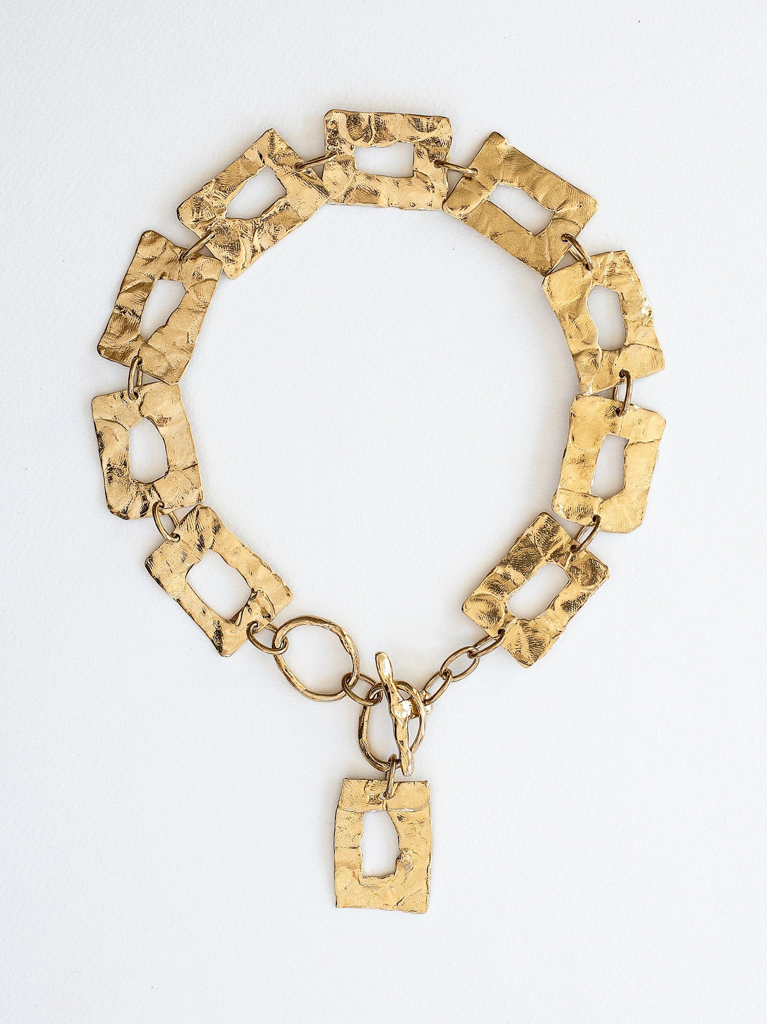 Agnus Handmade Brass Statement Necklace Michelle Ross