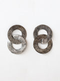 Bayo Antique Silver Link Earrings Michelle Ross