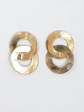 Bayo Brass Link Statement Earrings Michelle Ross