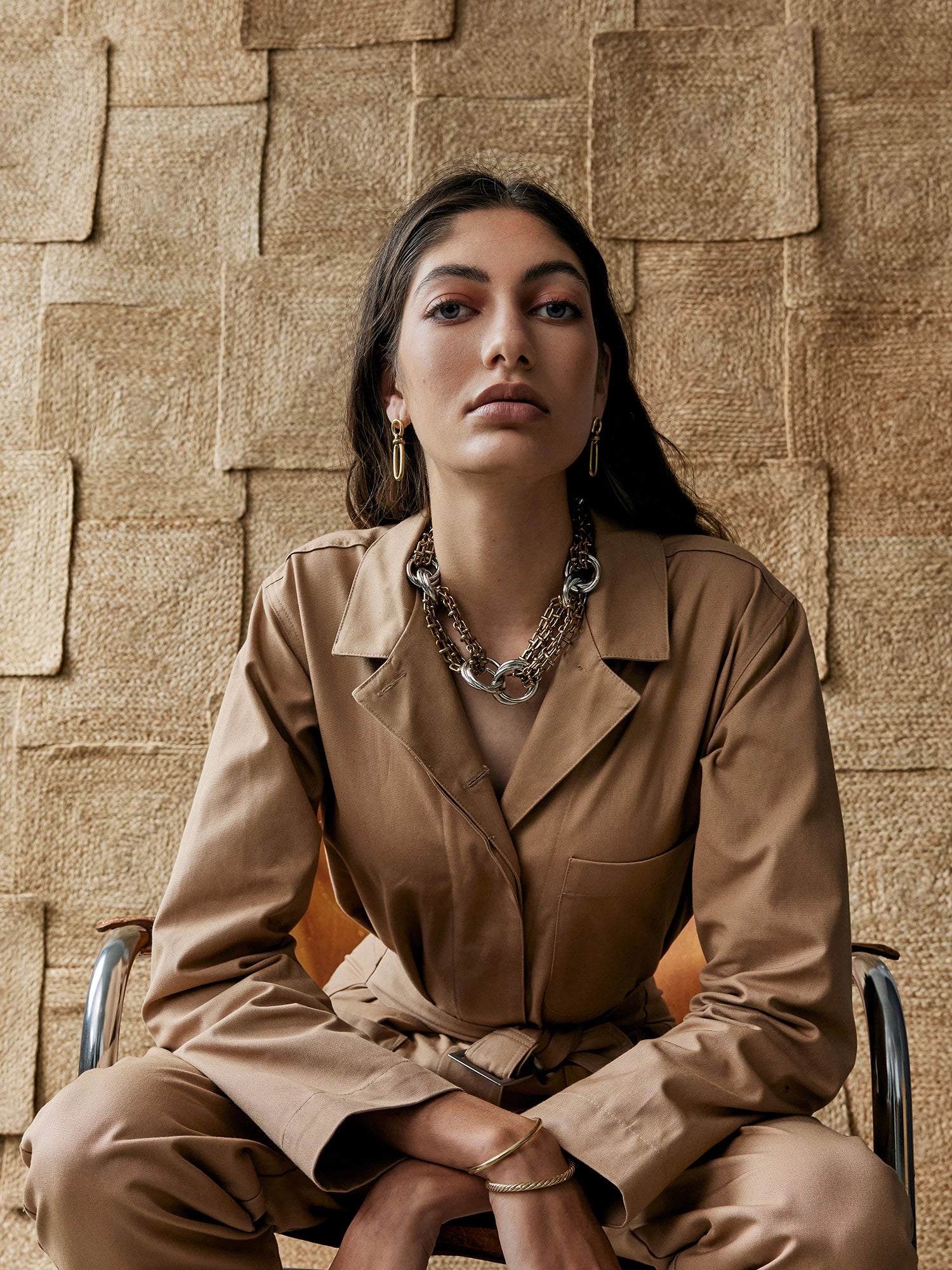 Bette Brass Minimalist Earrings Michelle Ross