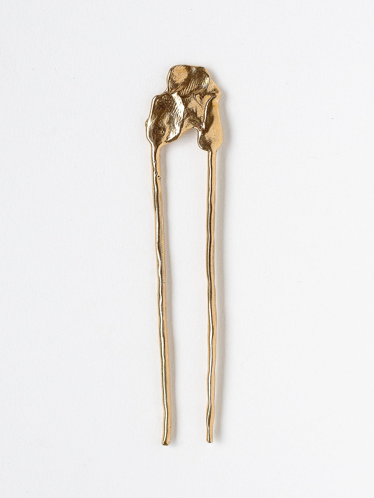 Cafune Molten Brass Hair Pin Accessory Michelle Ross