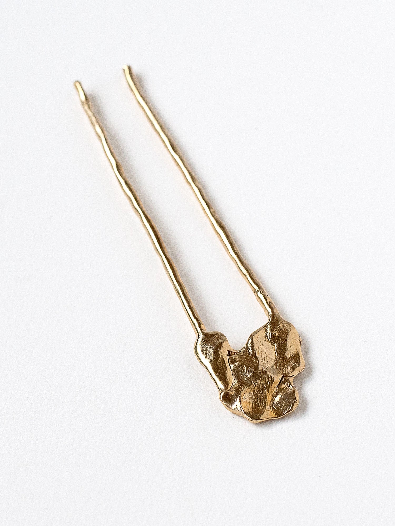 Cafune Molten Brass Hair Pin Accessory Michelle Ross