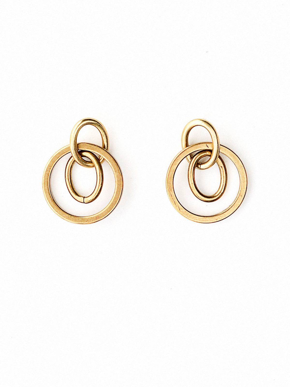 Cass Brass Earrings Michelle Ross