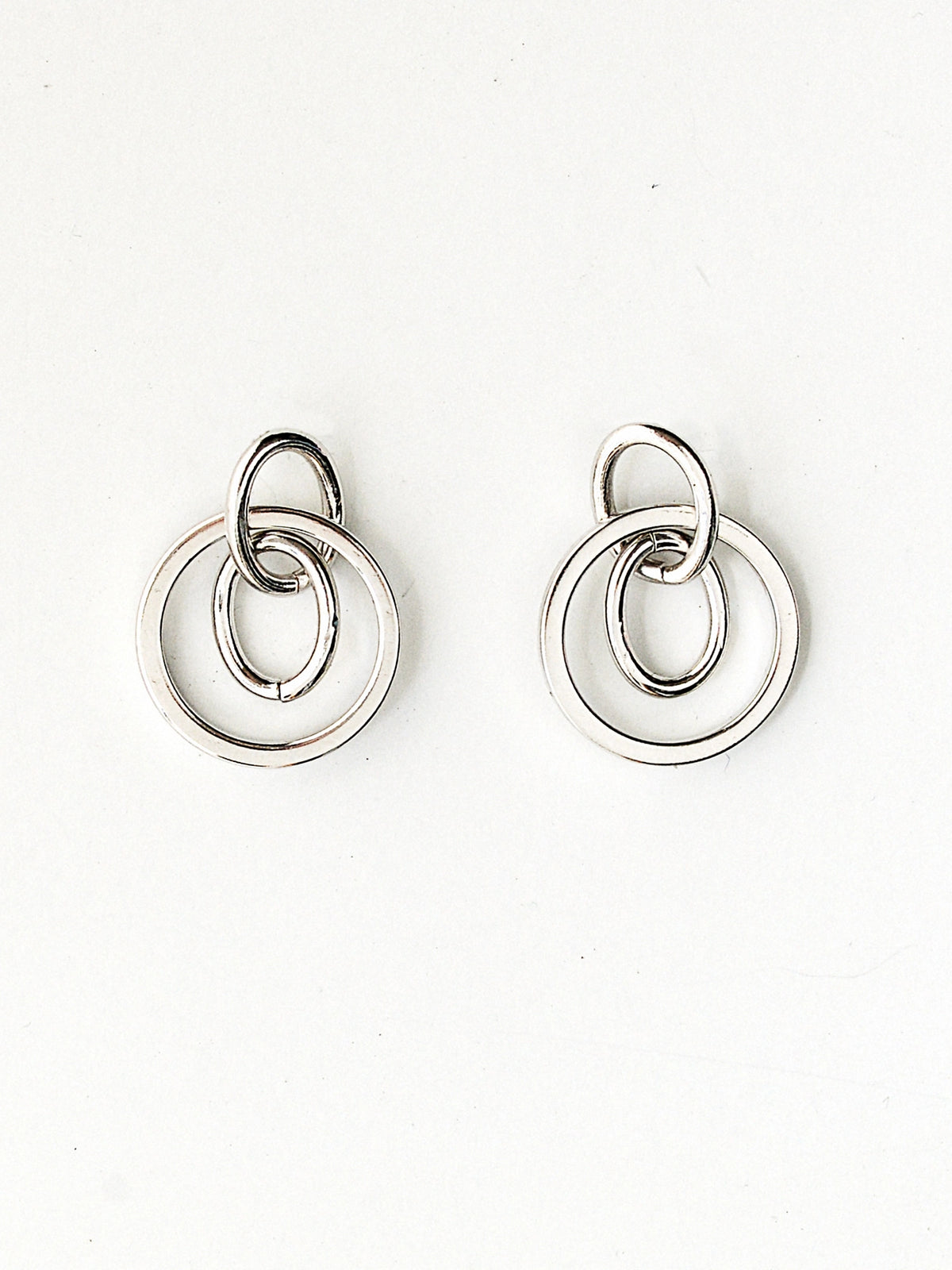 Cass Silver Minimalist Earrings Michelle Ross