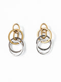 Casson Silver and Brass Two Tone Earrings Michelle Ross