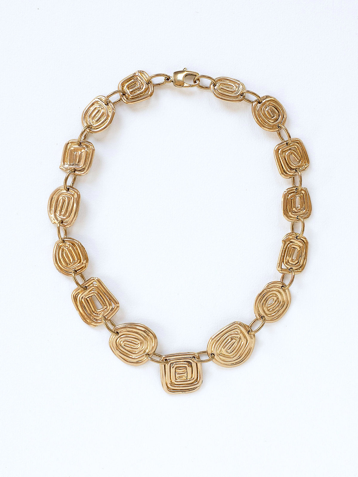 Cazzie Brass Collar Necklace Michelle Ross