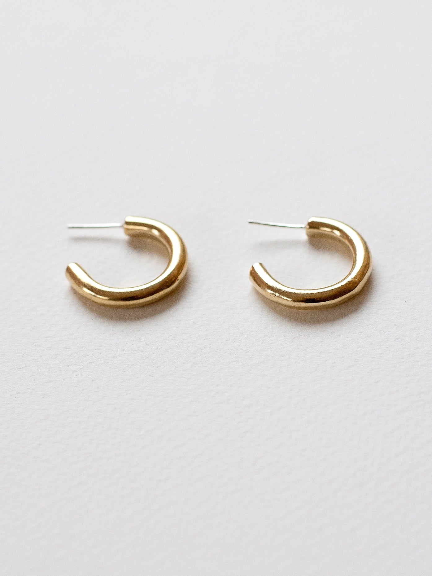 Char Brass Small Hoop Earrings Michelle Ross