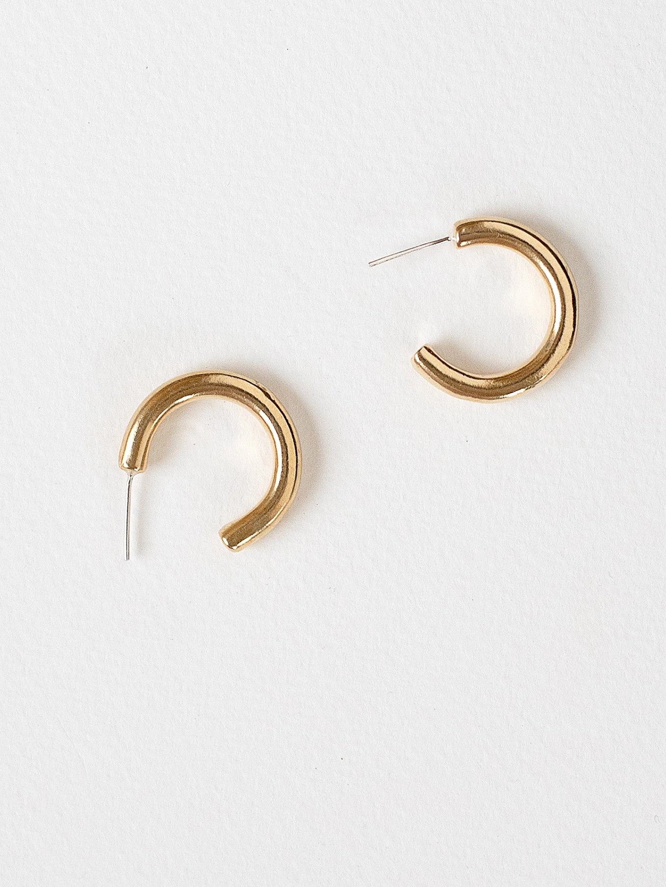 Char Brass Small Hoop Earrings Michelle Ross