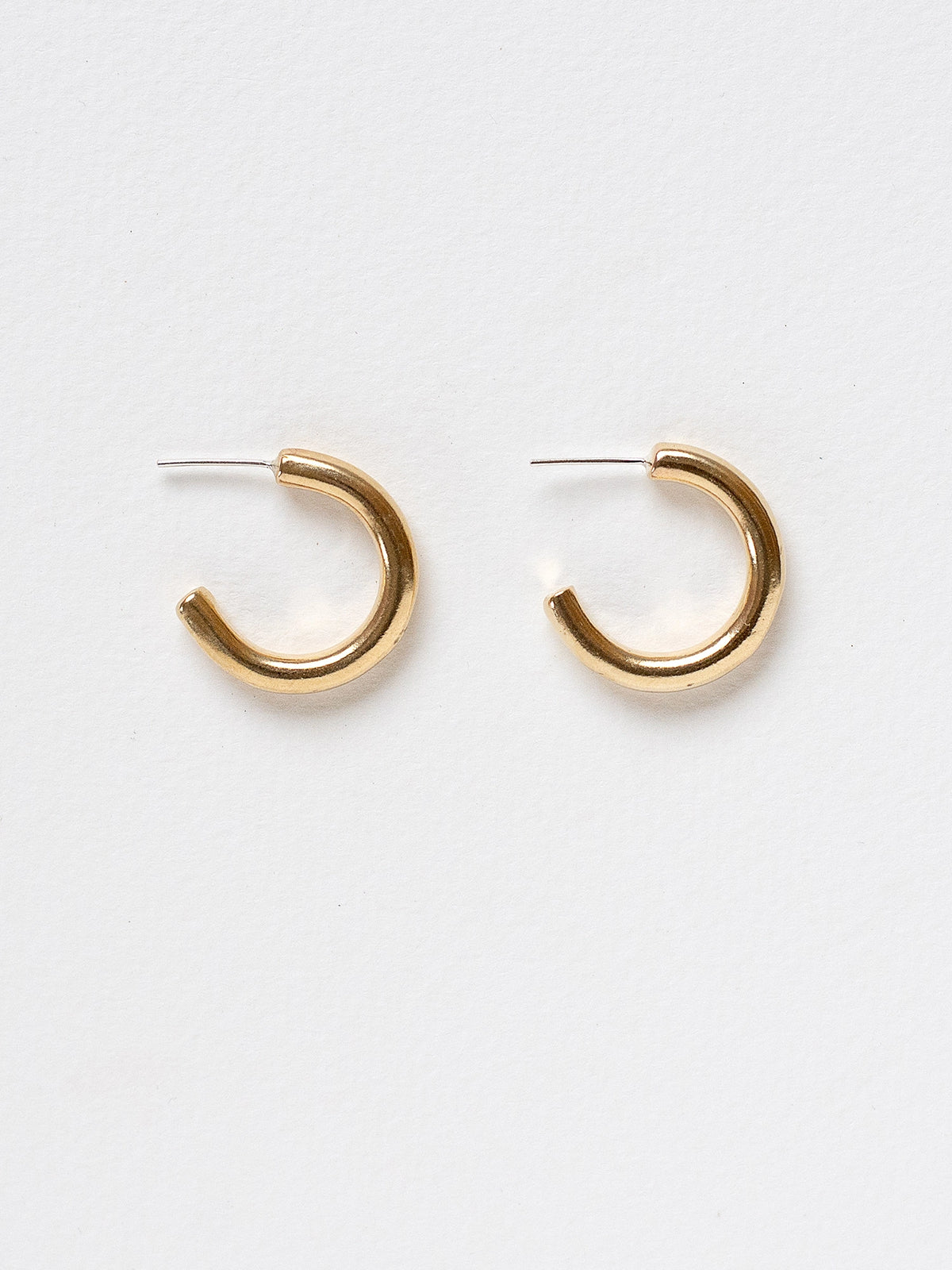 Char Brass Small Hoop Earrings Michelle Ross