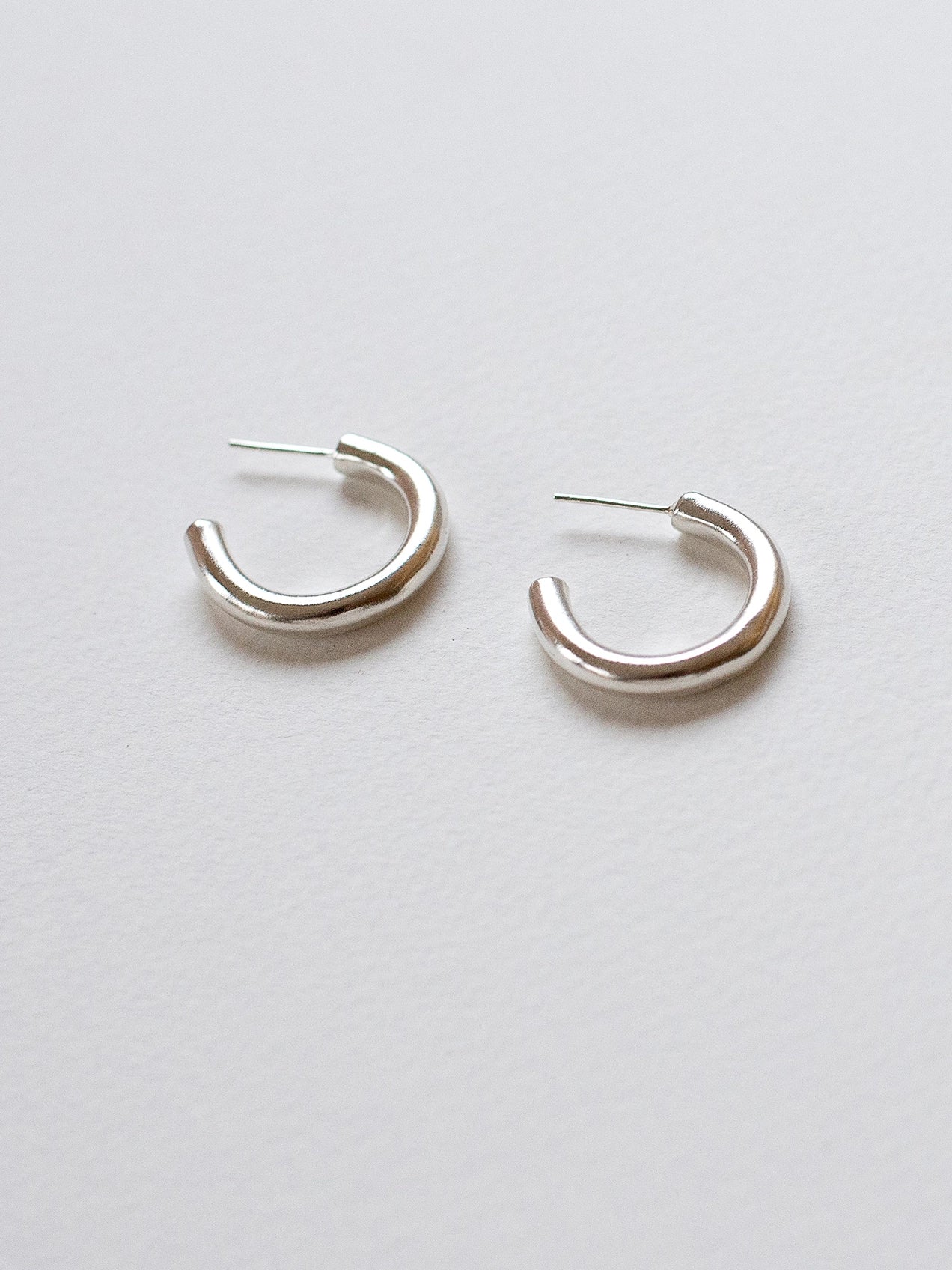 Char Silver Small Hoop Earrings Michelle Ross