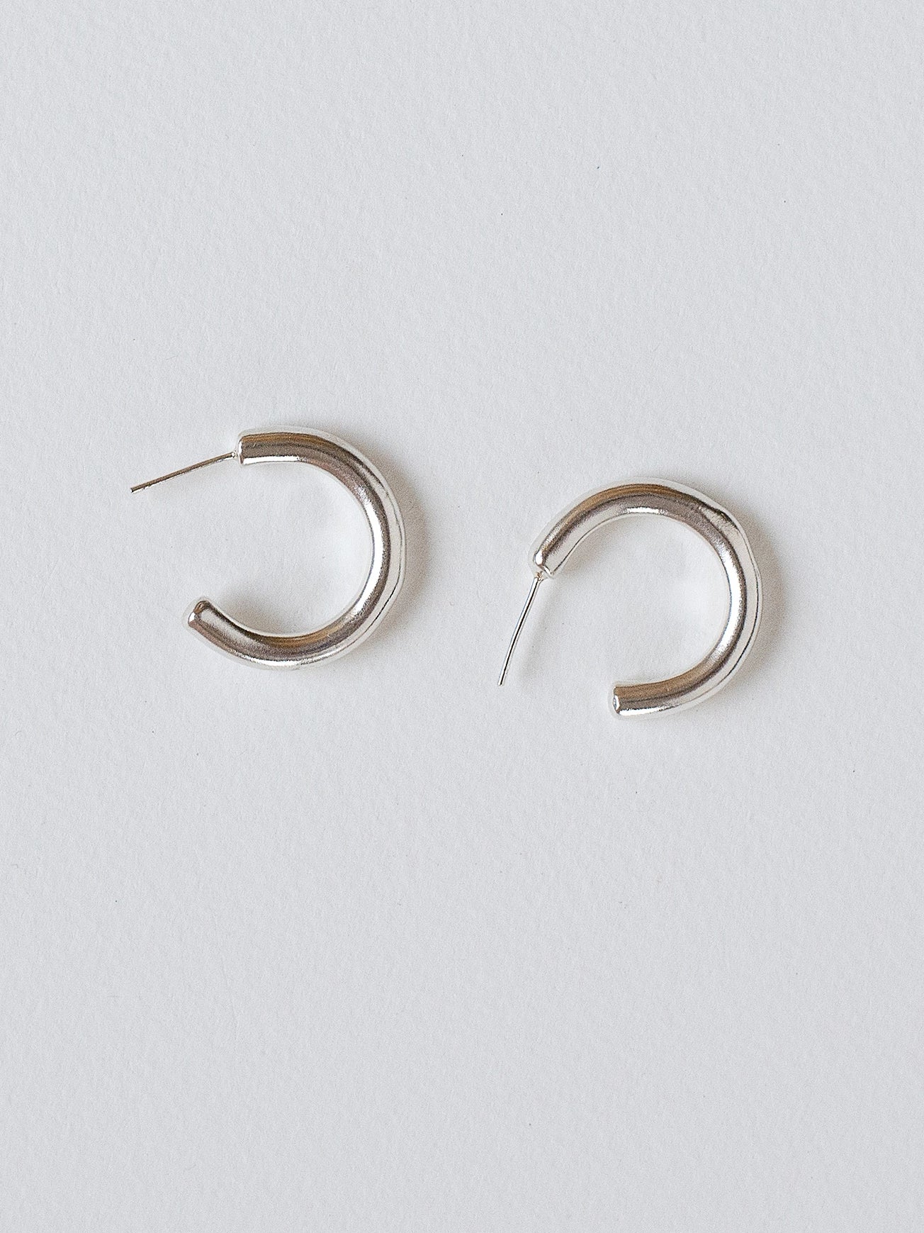 Char Silver Small Hoop Earrings Michelle Ross