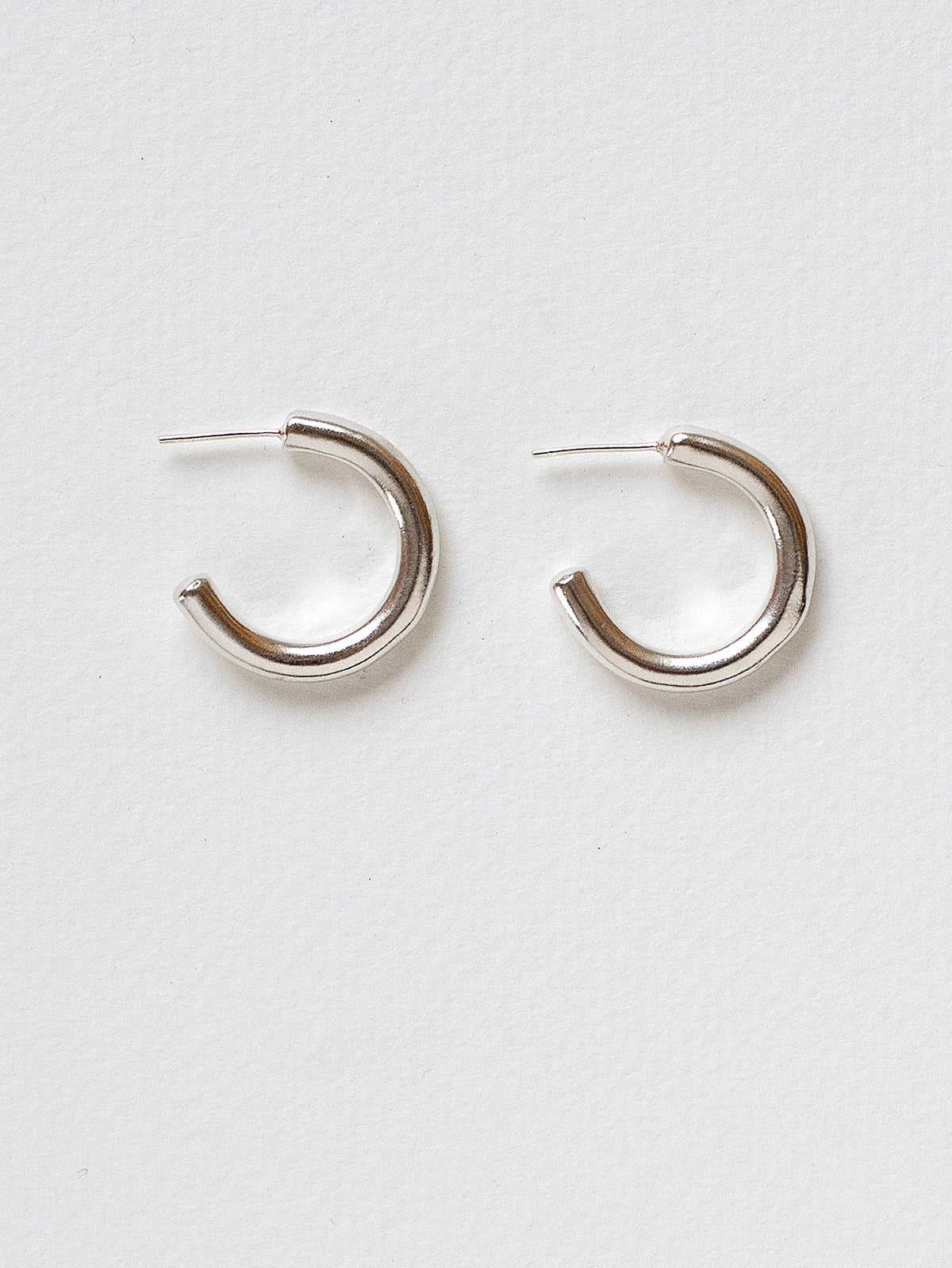 Char Silver Small Hoop Earrings Michelle Ross