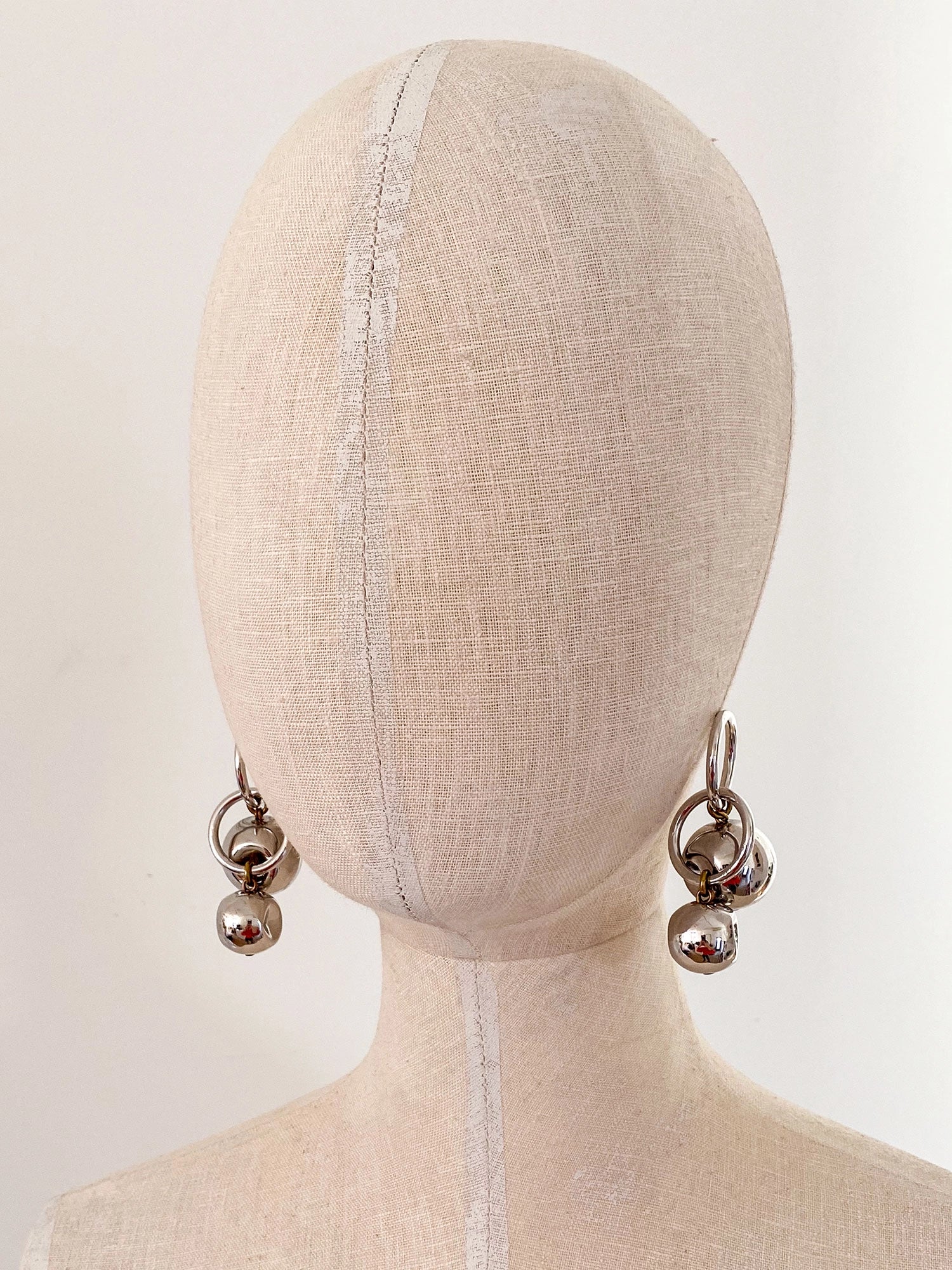 Cruz Dangly Bauble  Rhodium Earrings Michelle Ross