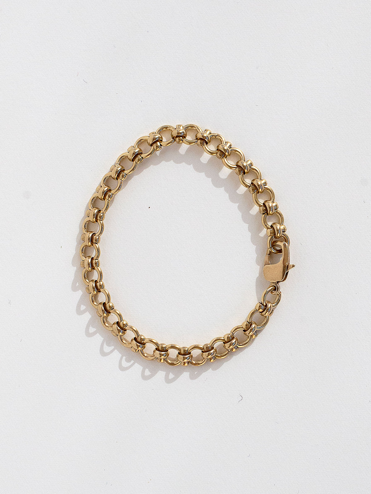 Decorative Brass Chain Bracelet by Michelle Ross